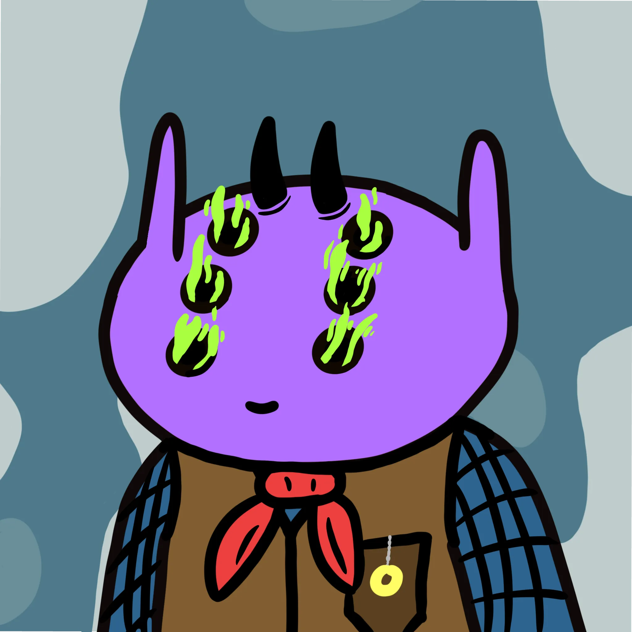 alien frens are a collection of 10k randomly generated aliens who are trying to get back to their home, Planet Fren. Learn more at alienfrens.io