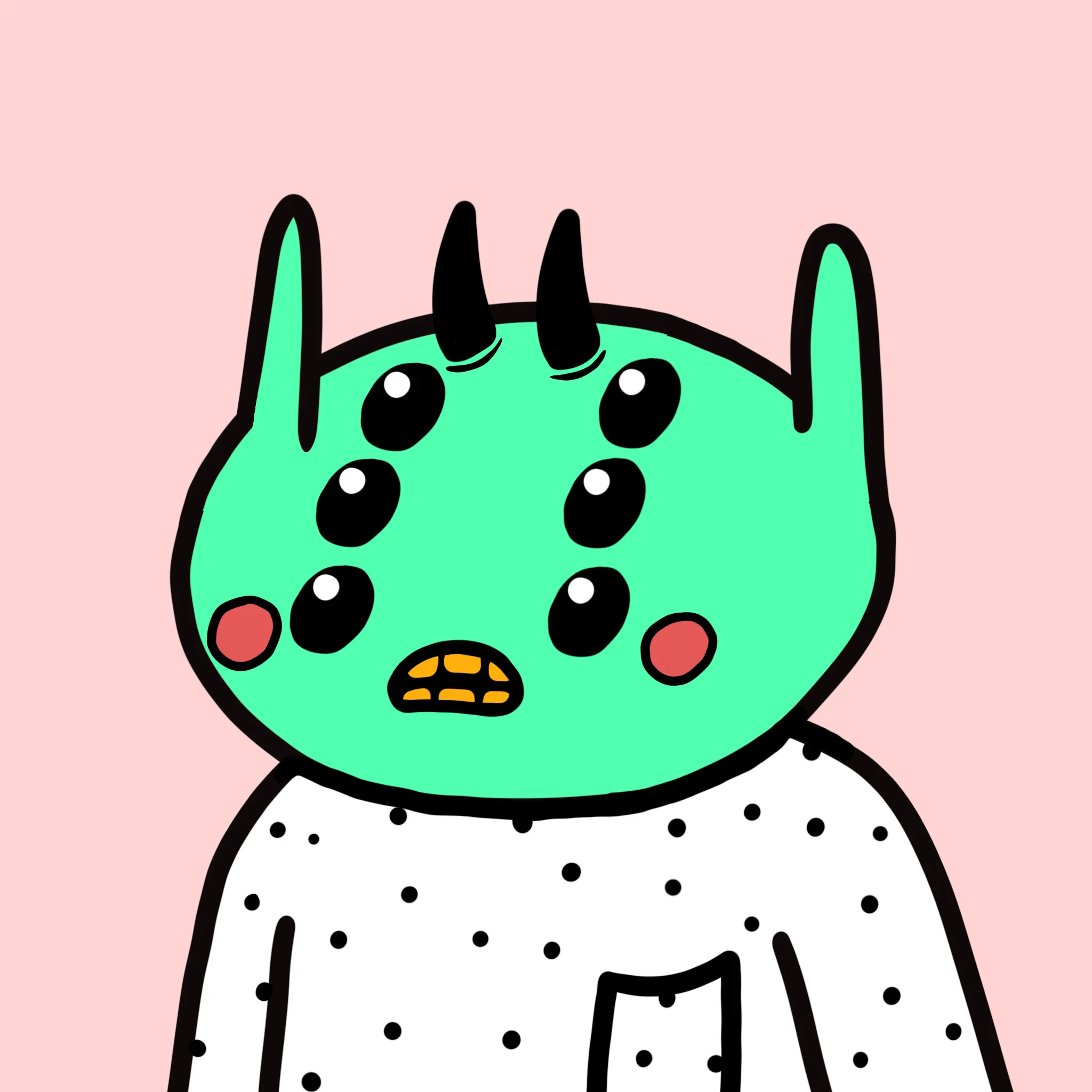 alien frens are a collection of 10k randomly generated aliens who are trying to get back to their home, Planet Fren. Learn more at alienfrens.io