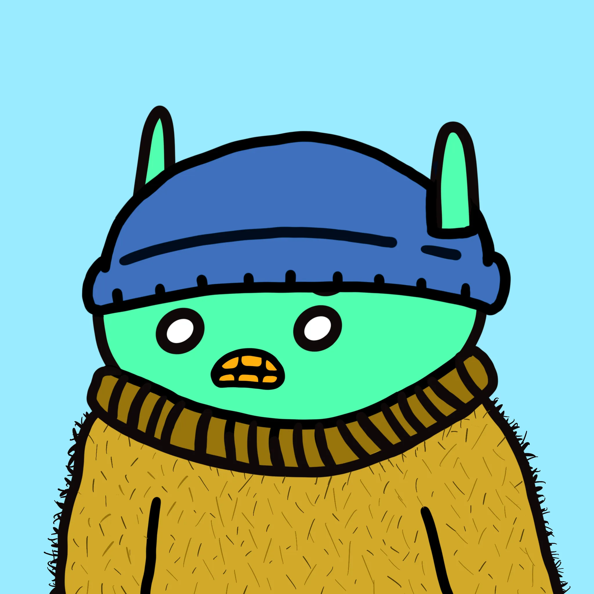 alien frens are a collection of 10k randomly generated aliens who are trying to get back to their home, Planet Fren. Learn more at alienfrens.io