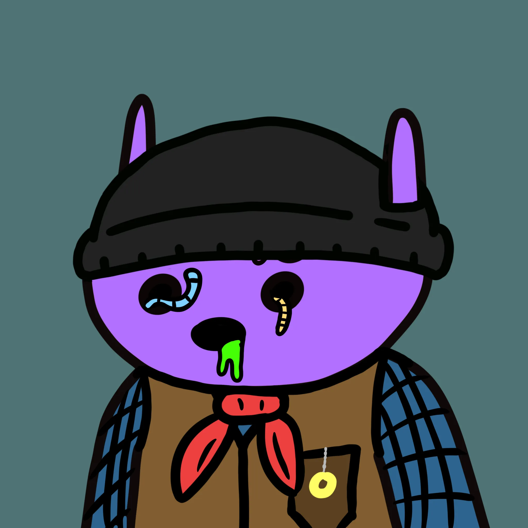 alien frens are a collection of 10k randomly generated aliens who are trying to get back to their home, Planet Fren. Learn more at alienfrens.io