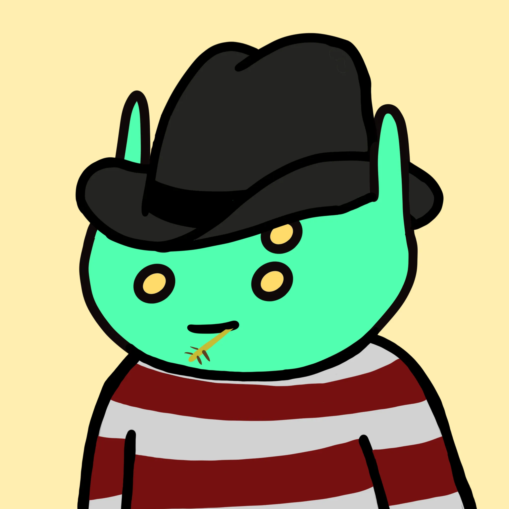 alien frens are a collection of 10k randomly generated aliens who are trying to get back to their home, Planet Fren. Learn more at alienfrens.io