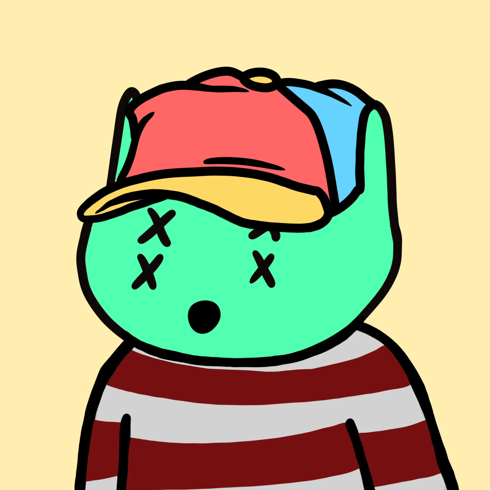 alien frens are a collection of 10k randomly generated aliens who are trying to get back to their home, Planet Fren. Learn more at alienfrens.io