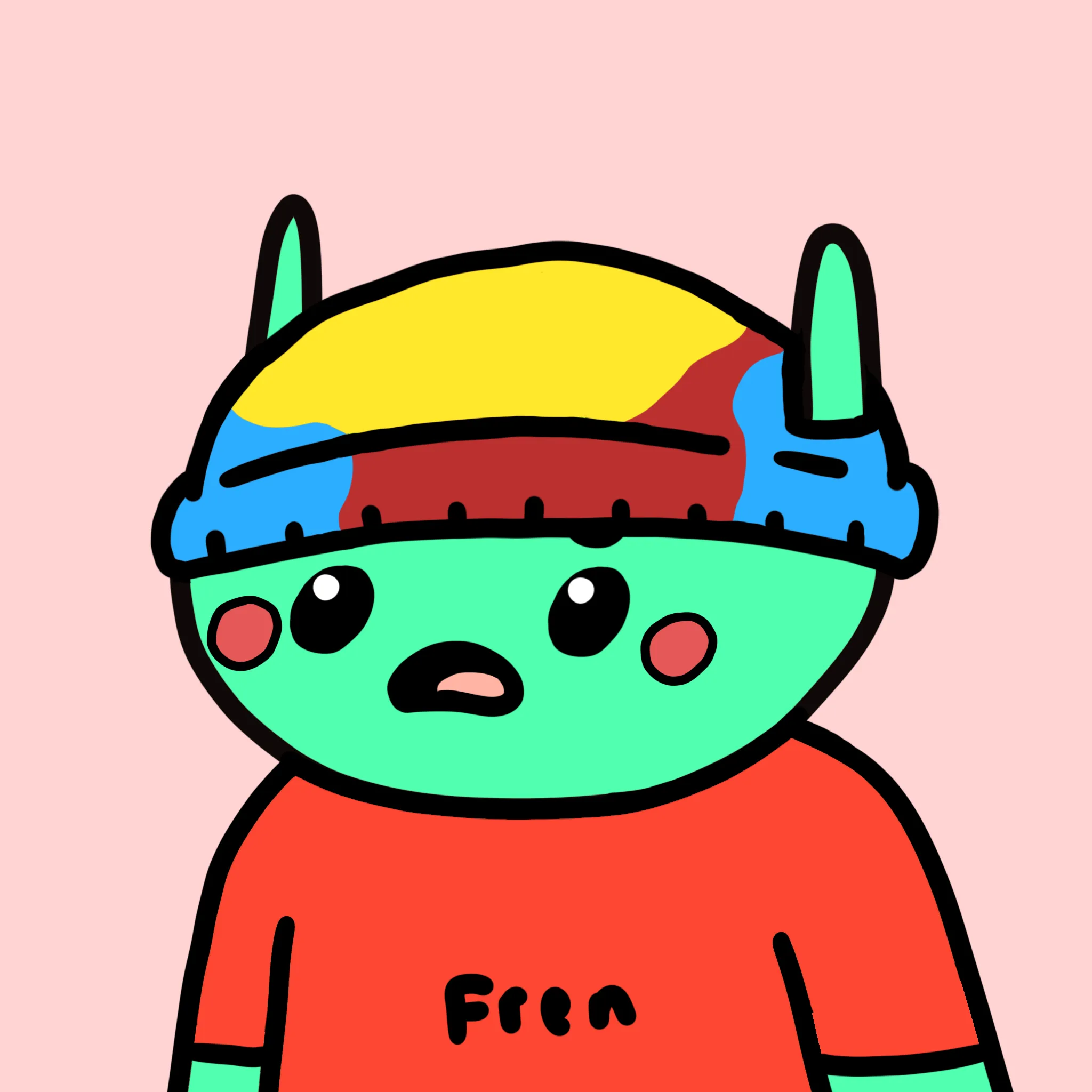 alien frens are a collection of 10k randomly generated aliens who are trying to get back to their home, Planet Fren. Learn more at alienfrens.io