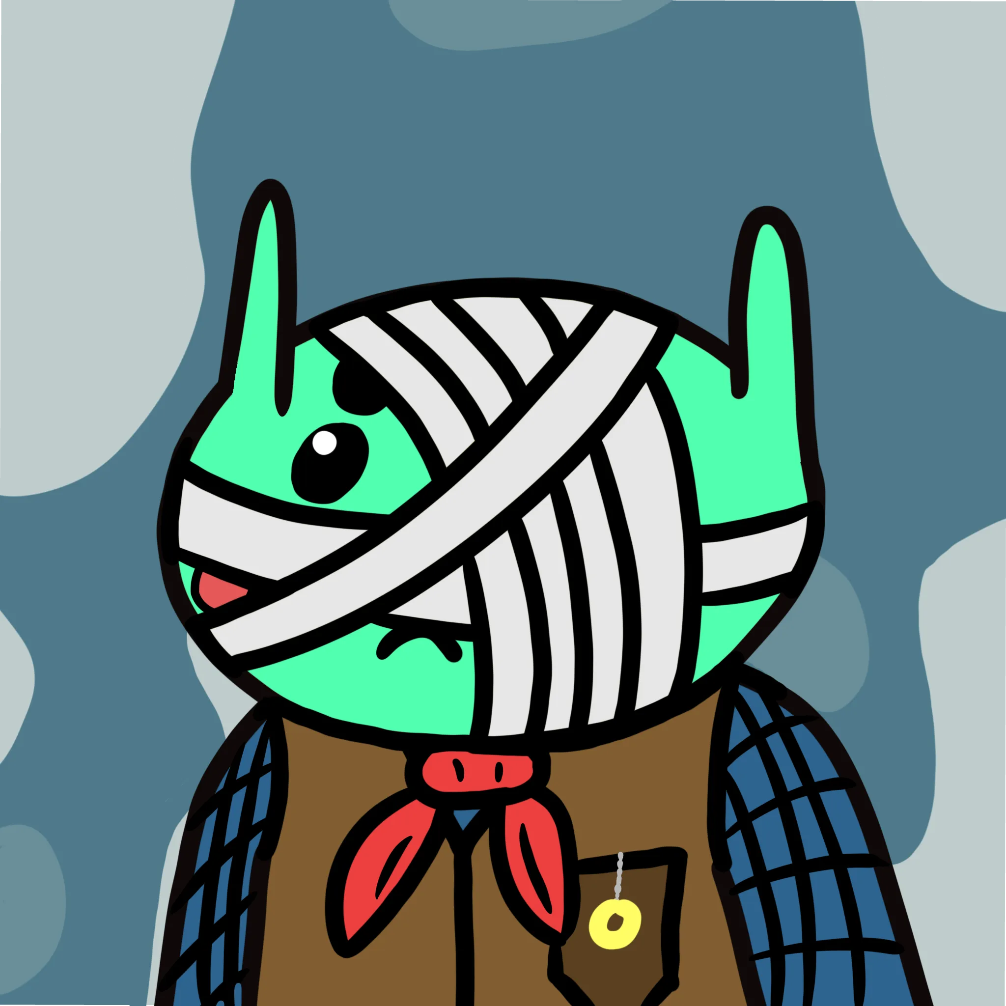 alien frens are a collection of 10k randomly generated aliens who are trying to get back to their home, Planet Fren. Learn more at alienfrens.io