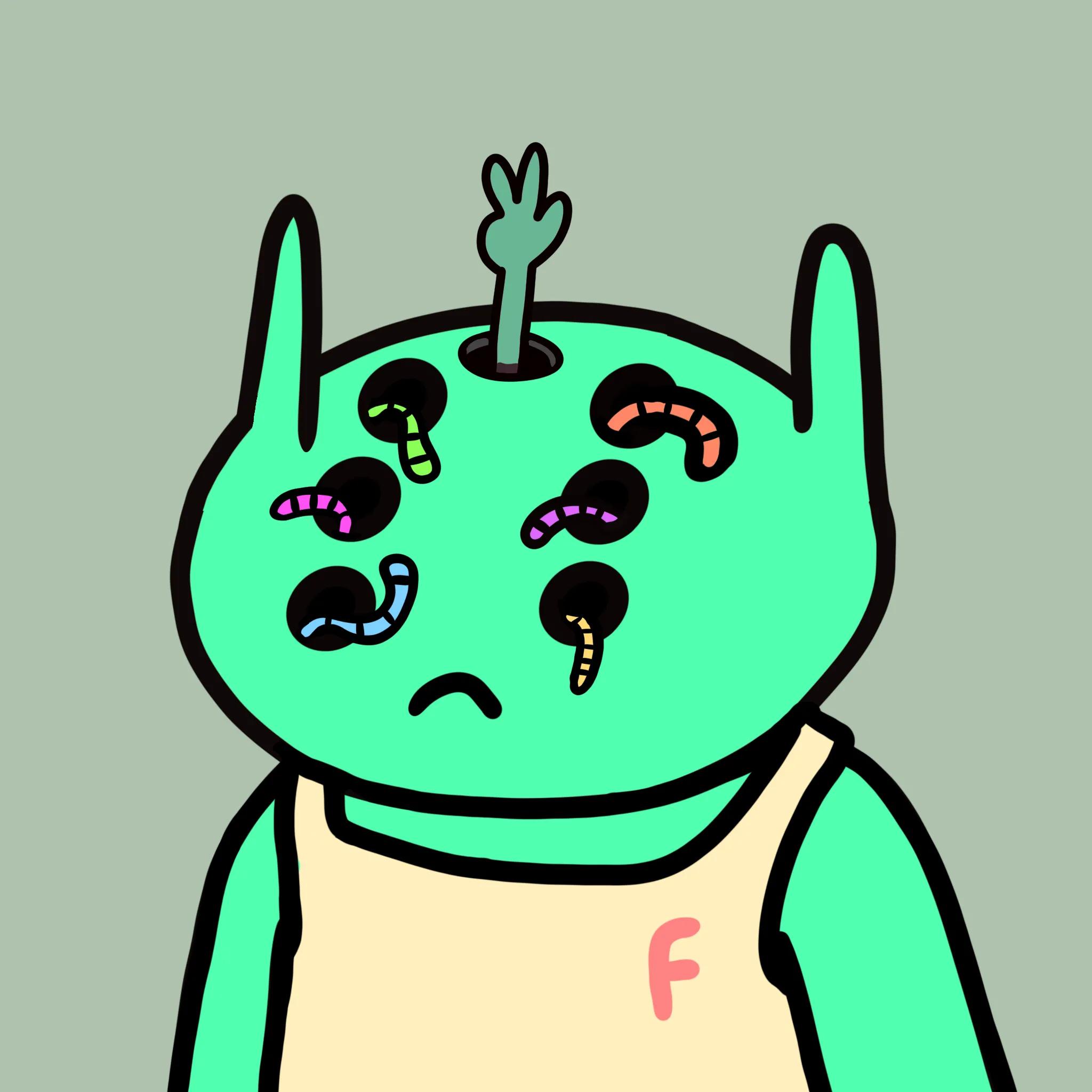 alien frens are a collection of 10k randomly generated aliens who are trying to get back to their home, Planet Fren. Learn more at alienfrens.io