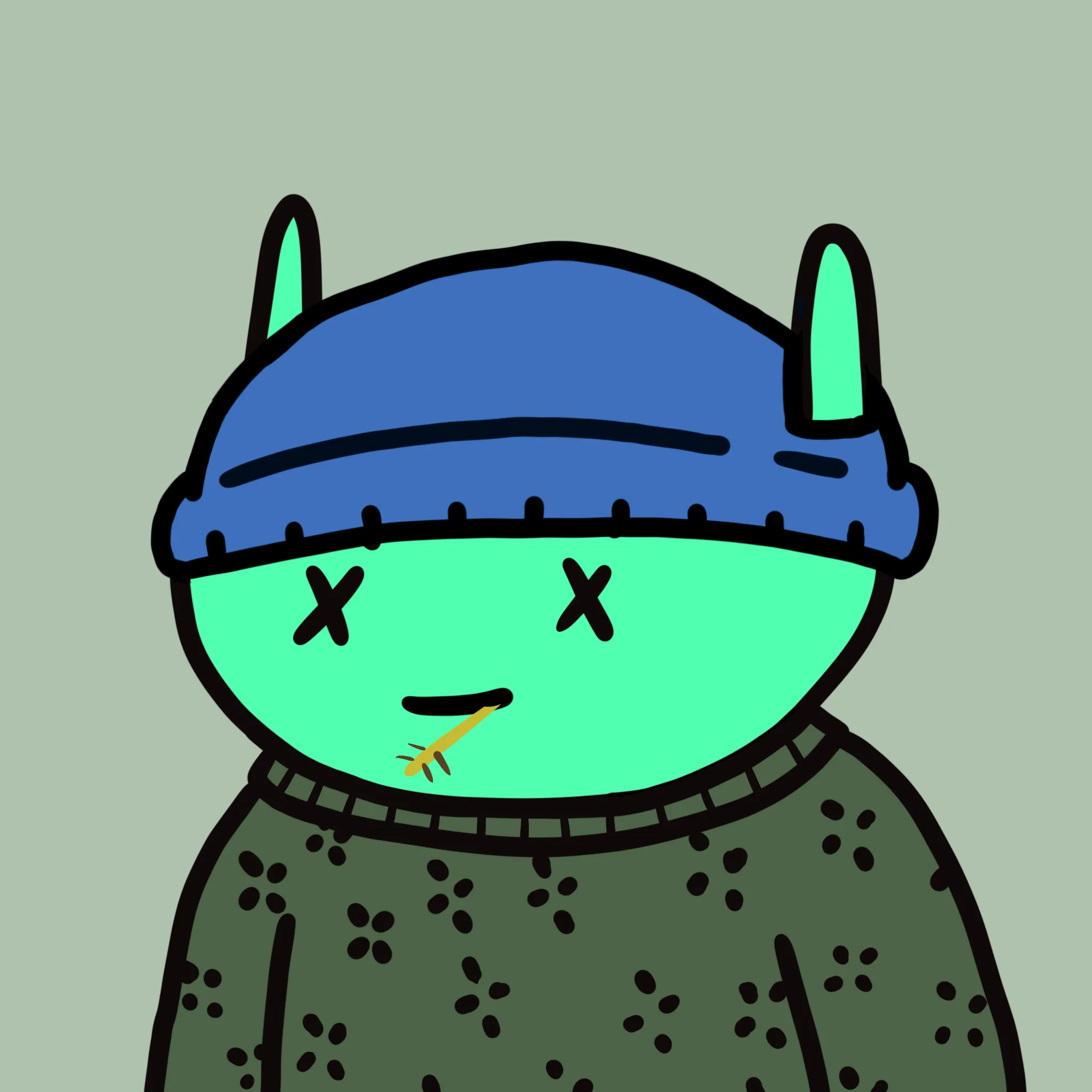 alien frens are a collection of 10k randomly generated aliens who are trying to get back to their home, Planet Fren. Learn more at alienfrens.io