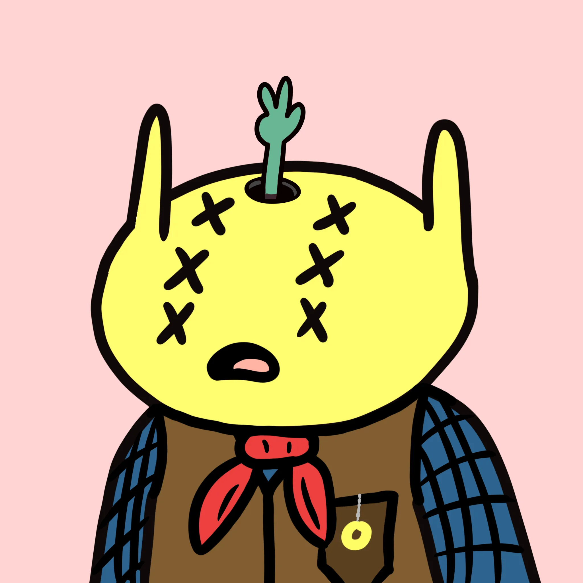 alien frens are a collection of 10k randomly generated aliens who are trying to get back to their home, Planet Fren. Learn more at alienfrens.io