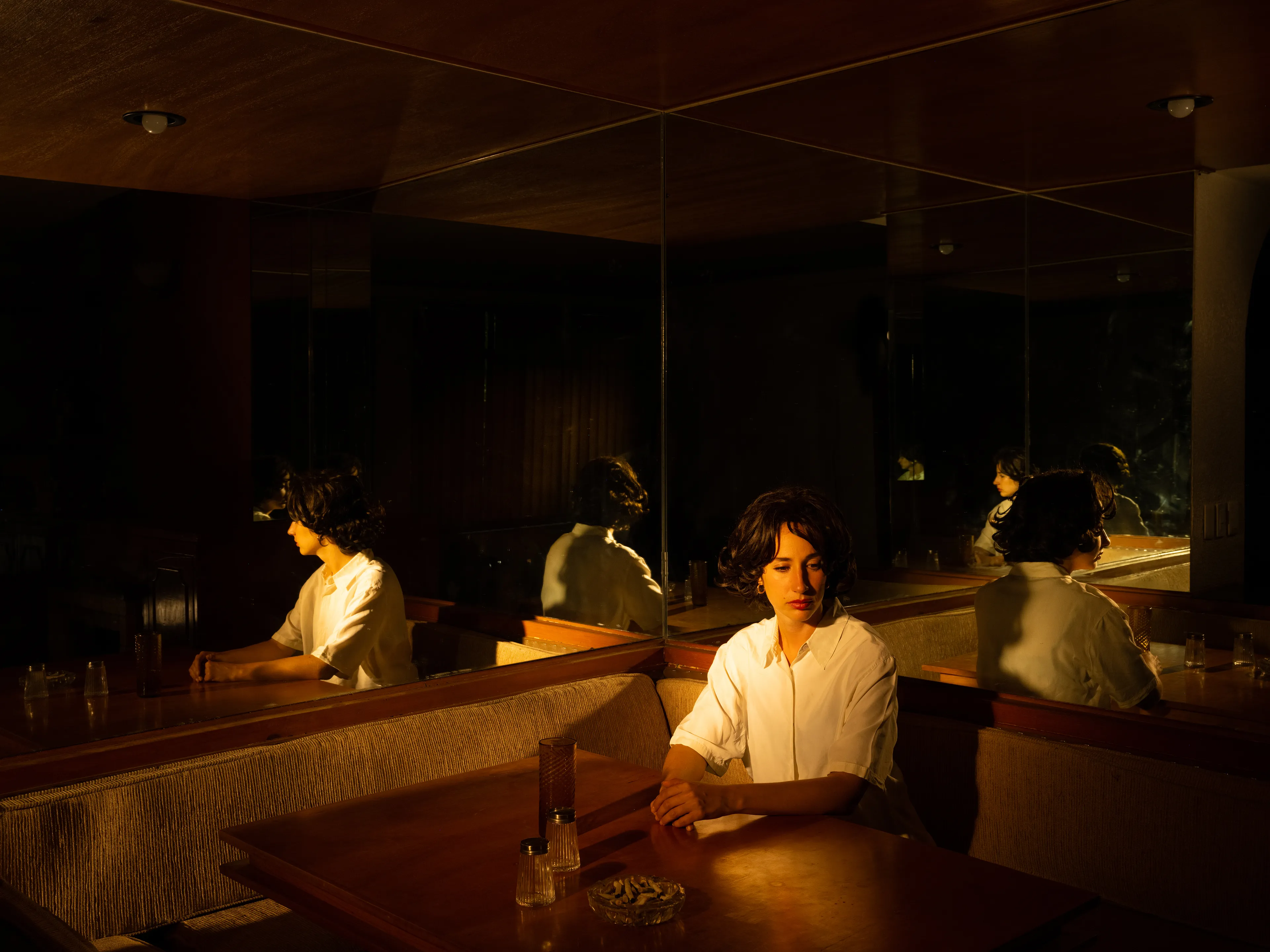 Subject Studies #26 by Tania Franco Klein

Subject Studies is an anthropological project on the perception of the subject inside
contextualized imagery. Repeatedly creating the same context for a scene to happen, the gaze
is now turned into how each spectator constructs their perception of the scene and the
characters on it from their own cultural gaze and personal history.

The various subjects recreate a similar character in the scenes they inhabit. A scene which
maintains the same essence in terms of visual qualities, framing , lighting, editing.

In a wider and general manner the way of describing one of the sequences could be for
example a person in a green bathroom. After that, it just gets complicated and complex as
vocabulary and perception change the atmosphere in which each person perceives the mood of
the scene differently depending on the subject in front of them.

“We don’t see things as they are, we see them as we are”
attributed to the writer ANAÏS NIN

Edition: 1 of 1

Commissioned by Obscura