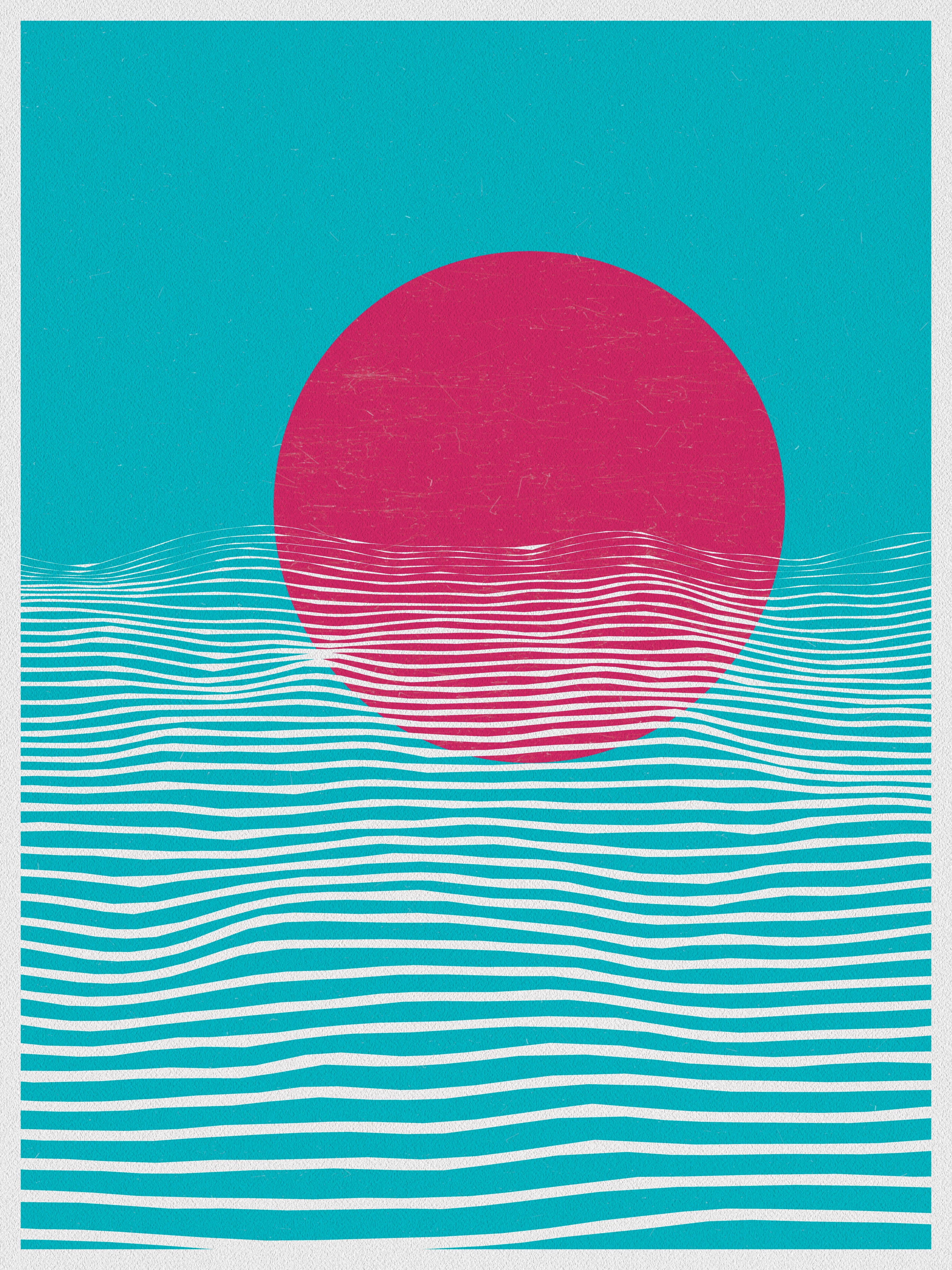 This piece is a classic of mine. 

It was made during codevember 2018 and is my first ever experimentation with noise value. The style is pretty minimalistic and it's what I love about this one. 

I added some texture to make it feel a bit old and dusty.

It was made originally in processing 3.