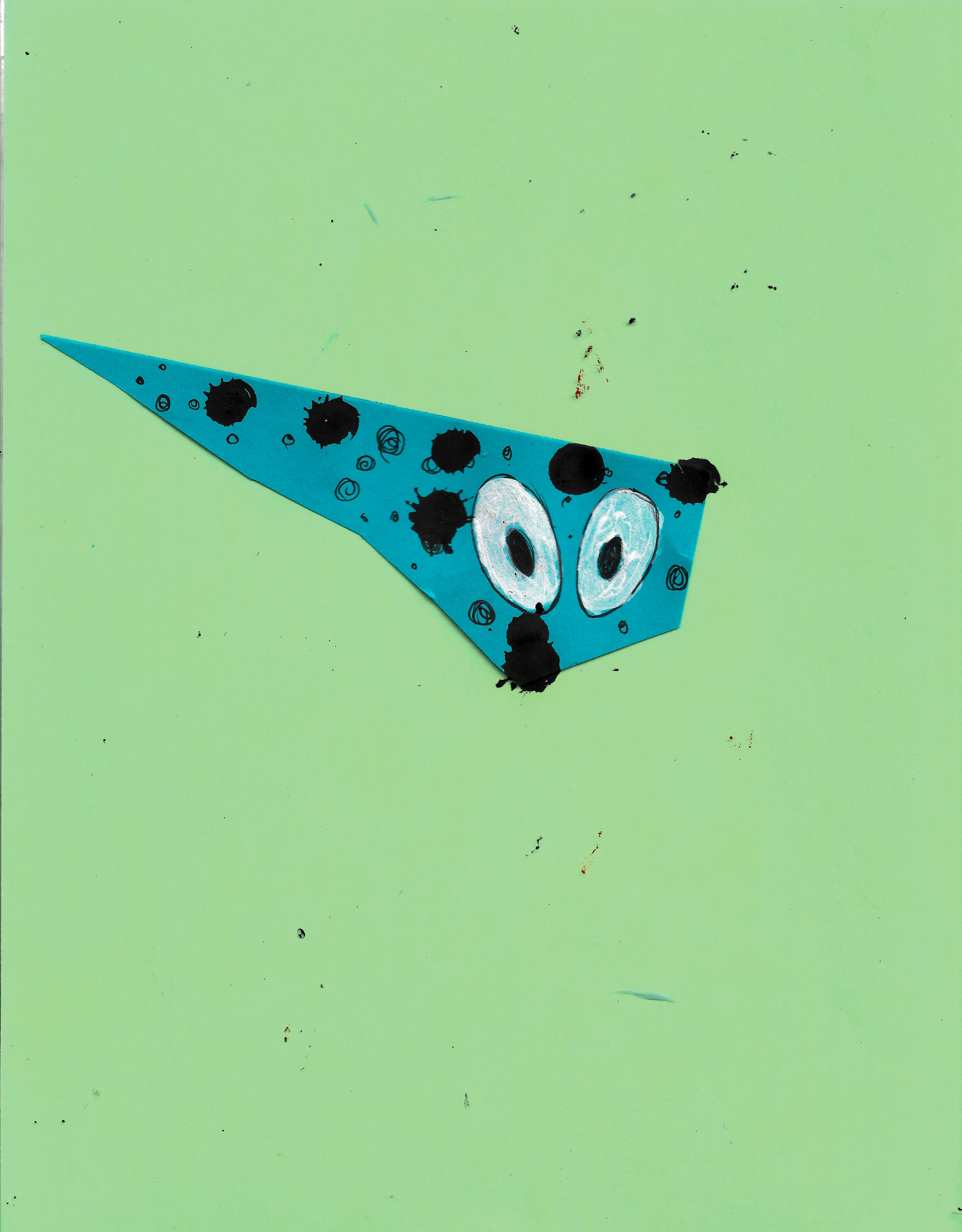 dots touching some grass