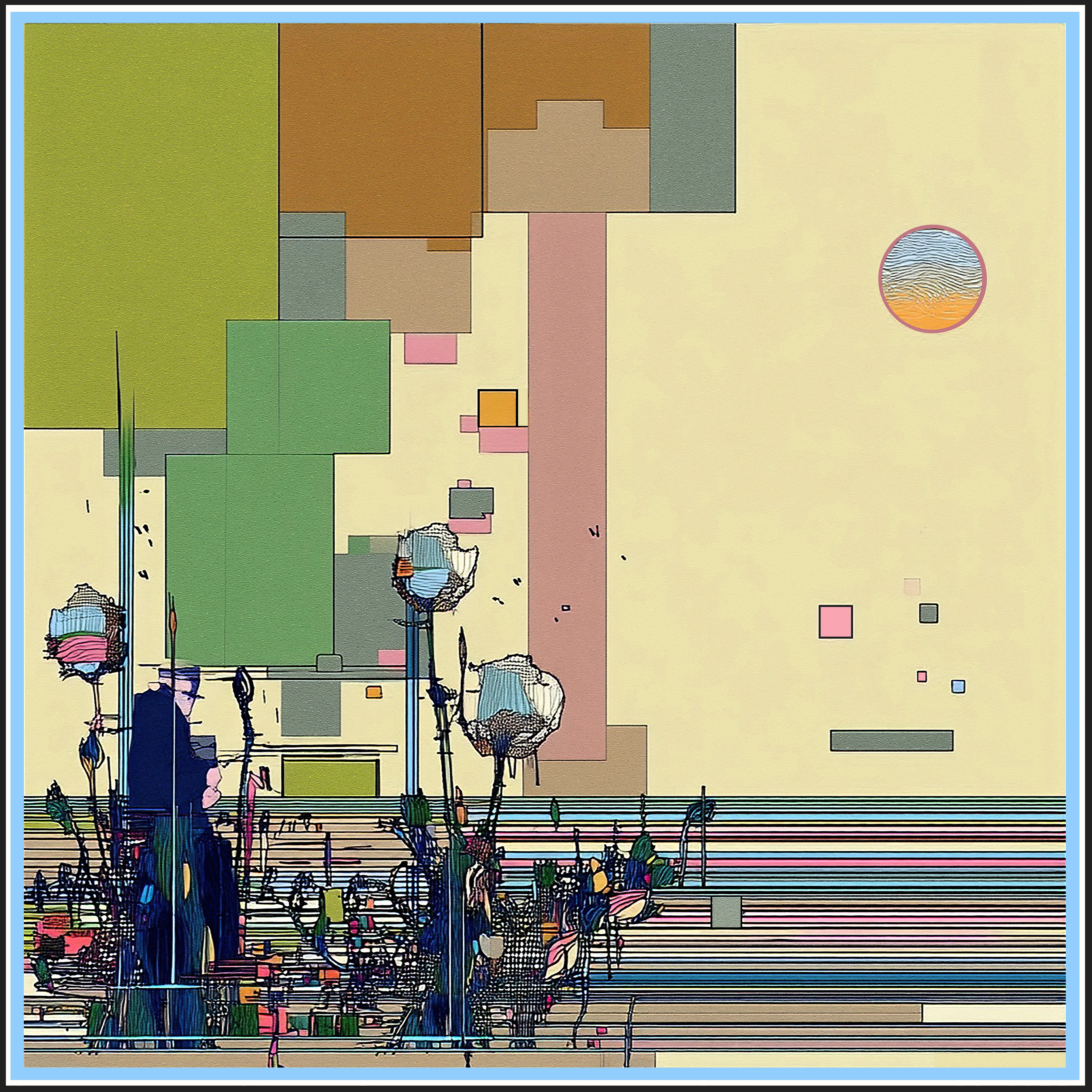 6000x6000, 2025  
𝙃𝙚𝙧𝙚, 𝙛𝙡𝙤𝙬𝙚𝙧𝙨 𝙖𝙧𝙚 𝙣𝙤𝙩 𝙟𝙪𝙨𝙩 𝙚𝙢𝙗𝙡𝙚𝙢𝙨 𝙤𝙛 𝙛𝙡𝙚𝙚𝙩𝙞𝙣𝙜 𝙗𝙚𝙖𝙪𝙩𝙮, 𝙗𝙪𝙩 𝙢𝙞𝙧𝙧𝙤𝙧𝙨 𝙤𝙛 𝙤𝙪𝙧 𝙚𝙭𝙞𝙨𝙩𝙚𝙣𝙘𝙚: 𝙛𝙧𝙖𝙜𝙞𝙡𝙚, 𝙫𝙞𝙗𝙧𝙖𝙣𝙩, 𝙮𝙚𝙩 𝙘𝙖𝙥𝙖𝙗𝙡𝙚 𝙤𝙛 𝙘𝙤𝙣𝙘𝙚𝙖𝙡𝙞𝙣𝙜 𝙤𝙧 𝙙𝙚𝙛𝙮𝙞𝙣𝙜 𝙩𝙝𝙚 𝙡𝙪𝙧𝙠𝙞𝙣𝙜 𝙚𝙫𝙞𝙡. 𝙀𝙖𝙘𝙝 𝙘𝙤𝙧𝙤𝙡𝙡𝙖, 𝙥𝙖𝙞𝙣𝙩𝙚𝙙 𝙬𝙞𝙩𝙝 𝙨𝙩𝙧𝙤𝙠𝙚𝙨 𝙤𝙛 𝙨𝙞𝙡𝙠 𝙖𝙣𝙙 𝙩𝙝𝙤𝙧𝙣𝙨, 𝙦𝙪𝙚𝙨𝙩𝙞𝙤𝙣𝙨 𝙪𝙨: 𝙘𝙖𝙣 𝙩𝙝𝙚 𝙜𝙧𝙖𝙘𝙚 𝙤𝙛 𝙗𝙚𝙖𝙪𝙩𝙮 𝙤𝙫𝙚𝙧𝙘𝙤𝙢𝙚 𝙩𝙝𝙚 𝙙𝙖𝙞𝙡𝙮 𝙝𝙤𝙧𝙧𝙤𝙧? 𝙏𝙝𝙚 𝙞𝙢𝙖𝙜𝙚𝙨 𝙤𝙪𝙧 𝙚𝙮𝙚𝙨, 𝙤𝙪𝙩 𝙤𝙛 𝙙𝙪𝙩𝙮 𝙩𝙤 𝙩𝙝𝙚 𝙣𝙚𝙬𝙨, 𝙙𝙚𝙫𝙤𝙪𝙧 𝙚𝙫𝙚𝙧𝙮 𝙙𝙖𝙮 — 𝙬𝙖𝙧𝙨, 𝙨𝙤𝙧𝙧𝙤𝙬𝙨, 𝙞𝙣𝙟𝙪𝙨𝙩𝙞𝙘𝙚𝙨 — 𝙖𝙧𝙚 𝙝𝙚𝙧𝙚 𝙬𝙧𝙖𝙥𝙥𝙚𝙙 𝙞𝙣 𝙖 𝙫𝙚𝙞𝙡 𝙤𝙛 𝙫𝙞𝙫𝙞𝙙 𝙘𝙤𝙡𝙤𝙧𝙨. 𝘽𝙪𝙩 𝙗𝙚𝙣𝙚𝙖𝙩𝙝 𝙩𝙝𝙚 𝙨𝙝𝙖𝙩𝙩𝙚𝙧𝙚𝙙 𝙥𝙚𝙩𝙖𝙡𝙨, 𝙩𝙝𝙚 𝙙𝙖𝙧𝙠𝙣𝙚𝙨𝙨 𝙚𝙣𝙙𝙪𝙧𝙚𝙨