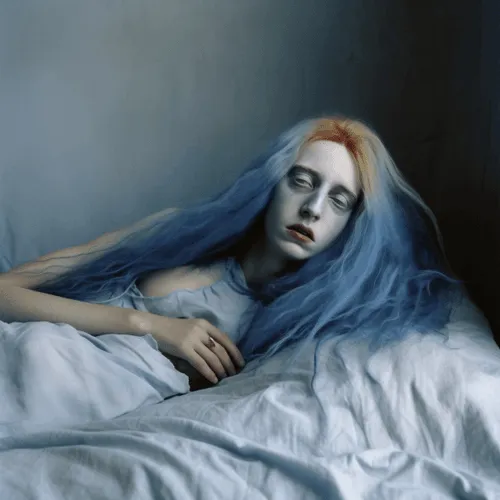 “CHRONIC"  
A Revolution of Resilient Souls


Created over seven months, from bed  

Inspired by filmmaker KEZIAI's experience with chronic illness  
Curated with Jacqui Kenny of Argleton Lane

Melancholic threads entwine with hope's embrace, grotesque dances with beauty  

Metaphorical, surreal images transcend time and bend reality  
Lost in the fog, tangled in hair and sheets, head ablaze, trapped in a vice  

Coding language with AI, chronic realities find solace in creative dreams


all 1/1's