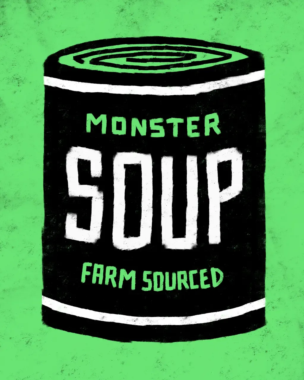 "Monster Soup" by Des Lucréce presents 100 different varieties of soup cans, each featuring Lucréce’s renown "Monsters" theme, available in his four signature colors. A first-ever artist offering, the Monster Soup collection will be released as NFTs, and with each digital purchase collectors can choose to use their NFT to claim a matching, limited-edition, museum quality print, embossed and hand-signed by Des Lucréce.