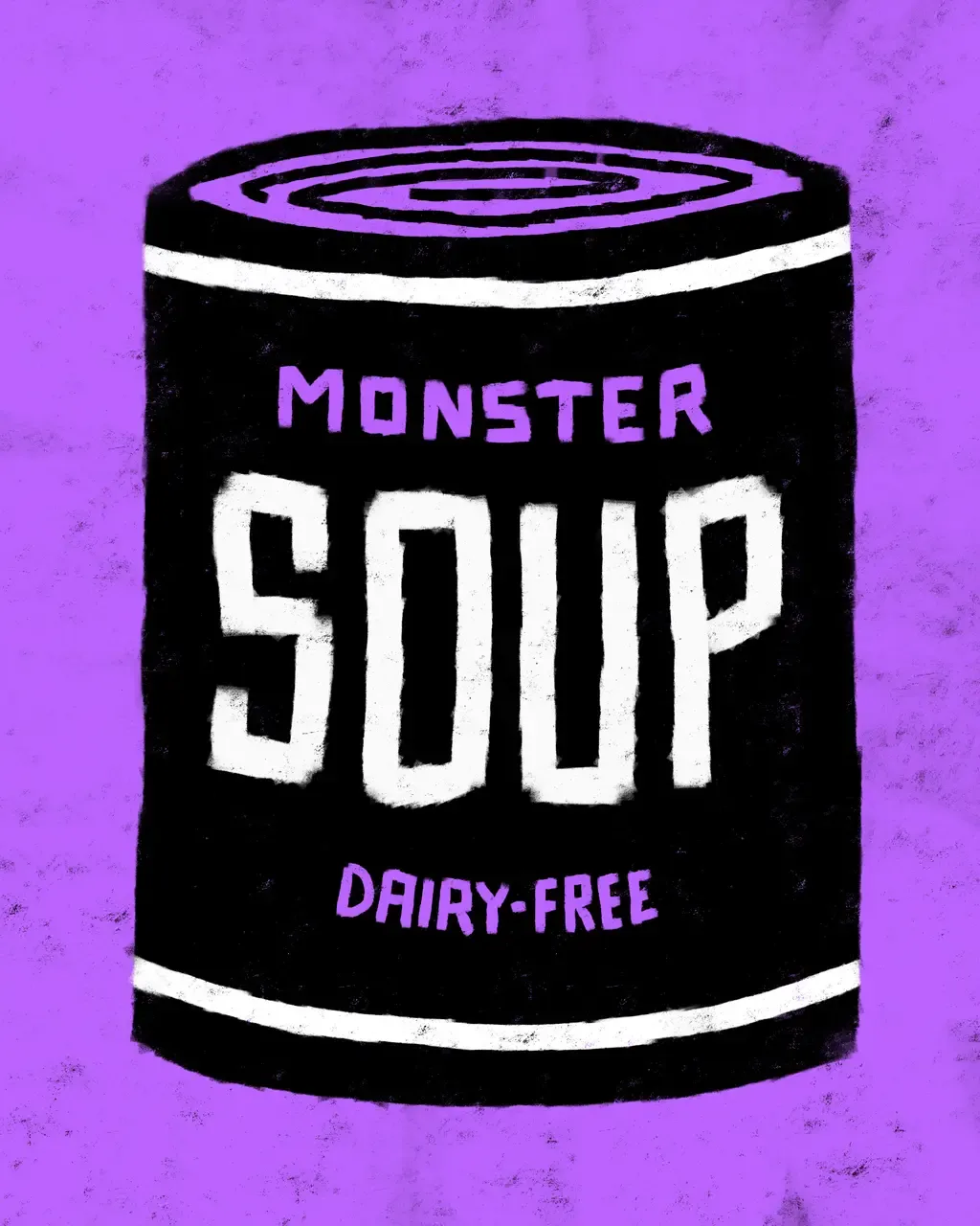 "Monster Soup" by Des Lucréce presents 100 different varieties of soup cans, each featuring Lucréce’s renown "Monsters" theme, available in his four signature colors. A first-ever artist offering, the Monster Soup collection will be released as NFTs, and with each digital purchase collectors can choose to use their NFT to claim a matching, limited-edition, museum quality print, embossed and hand-signed by Des Lucréce.