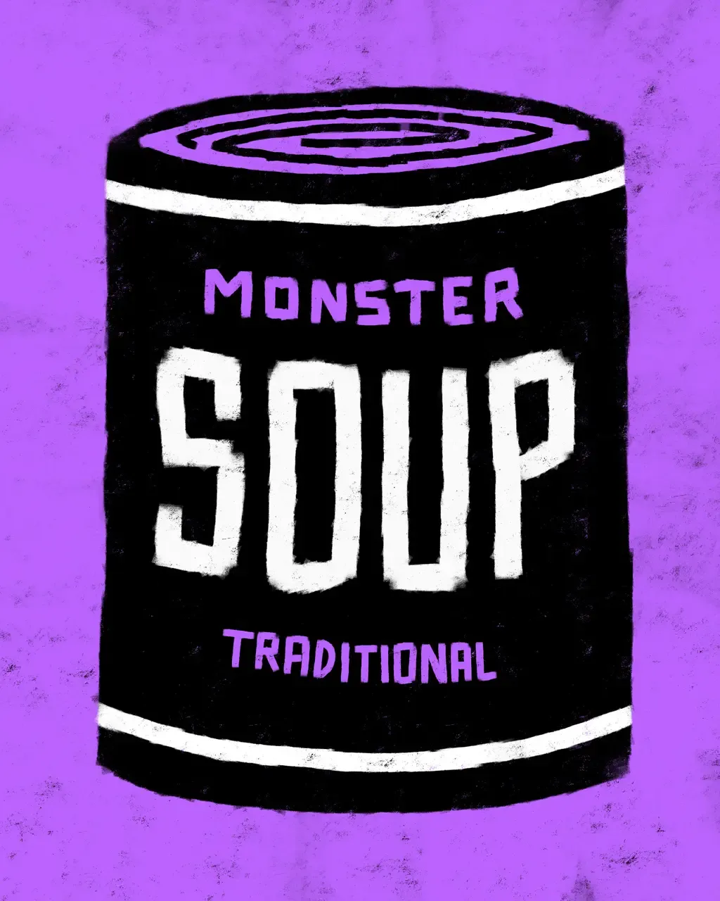 "Monster Soup" by Des Lucréce presents 100 different varieties of soup cans, each featuring Lucréce’s renown "Monsters" theme, available in his four signature colors. A first-ever artist offering, the Monster Soup collection will be released as NFTs, and with each digital purchase collectors can choose to use their NFT to claim a matching, limited-edition, museum quality print, embossed and hand-signed by Des Lucréce.