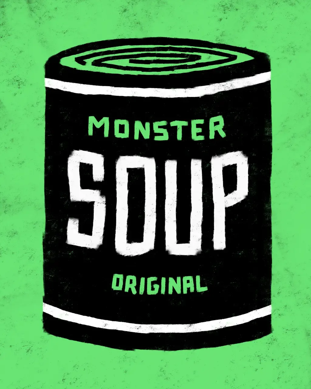 "Monster Soup" by Des Lucréce presents 100 different varieties of soup cans, each featuring Lucréce’s renown "Monsters" theme, available in his four signature colors. A first-ever artist offering, the Monster Soup collection will be released as NFTs, and with each digital purchase collectors can choose to use their NFT to claim a matching, limited-edition, museum quality print, embossed and hand-signed by Des Lucréce.
