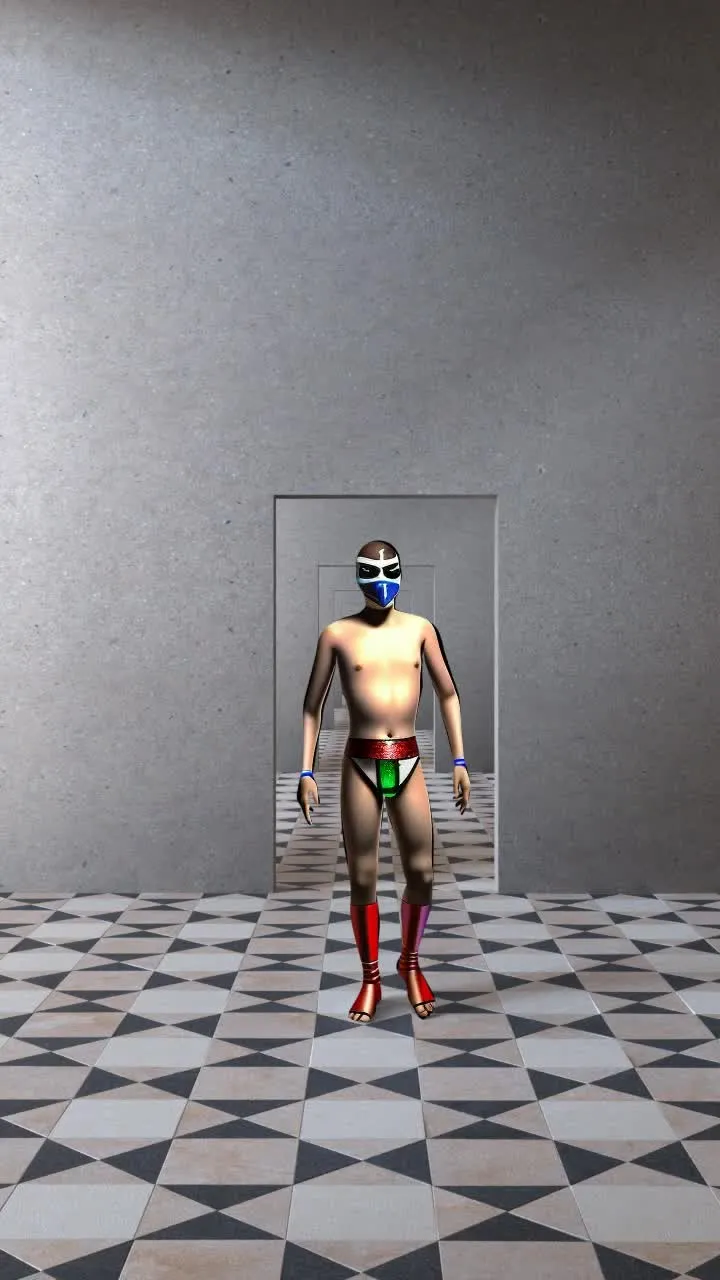 'La otra América artificial' (The Other Artificial America) is an experiment in the digital realm, where 3D art techniques and AI converge to craft its final form. Employing Python programming, these elements are brought together in a random yet cohesive manner. This series aims to spark a critical dialogue about the impact and integration of emerging technologies, particularly artificial intelligence, within the sociocultural fabric of Latin America. Through this digital lens, viewers are invited to reflect on the balance of tradition and modernity in a region perpetually evolving.