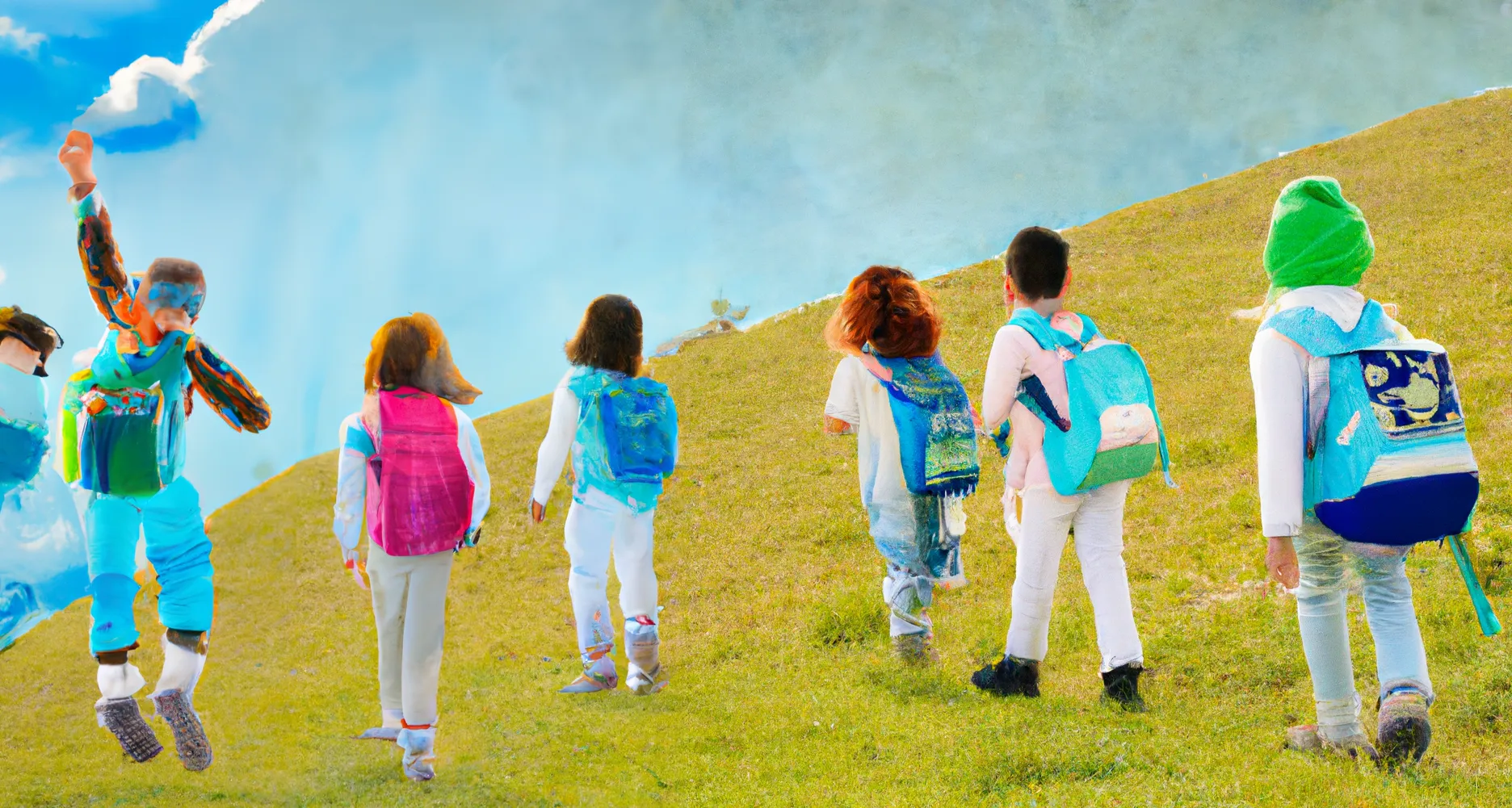 [Infinite Images ∞](https://daily.xyz/exhibition/10062) The only artworks created with DALLE-1 by OpenAI.

“In 2021 we were invited by OpenAI to work with the DALL-E 1 research model as part of a commission. “Infinite Images” are the product of these experiments, large images meticulously constructed piece by piece to explore the models capacity for coherence.

This context hints at why themes of reflection in water and glass, horizon lines and mountain ranges appear so frequently, as the works were constructed by playing an exquisite corpse game with the model. A single initial generation could now be infinitely expanded upon in any direction. To our knowledge these are the only artworks produced with the original DALL-E model. They represent a transitional phase from the more abstract generations of the models that preceded it, and the high fidelity models we are used to today.”
Holly Herndon and Mat Dryhurst

The total collection size is 682 artworks, broken down into the following categories:

*Genesis Sets* These were the initial 'genesis' artworks created by Holly and Mat when they first accessed the model in 2021. The outputs were small, 256-pixel squares, presented in a grid format. Genesis sets are sold in groups of 9 individually minted artworks, each carefully curated by Alejandro Cartagena in collaboration with the artists. There are a total of 15 genesis sets, comprising 135 artworks. Prints, 20 x 20cm (*9), are also available to the NFT holder at cost.

*Medium Artworks* These artworks were created a few weeks after the Genesis Sets, following OpenAI's development of a prompting interface that produced larger samples, each 1024 pixels per square. In total, there are 500 medium-sized artworks. Prints, 50 x 50cm, are also available to the NFT holder at cost. 

*Special Formats*
These are higher-resolution artworks created once OpenAI developed a painting tool that allowed compositions to be ‘stamped' and 'stitched' together. In total, there are 47 Special Format artworks: 
- 5 panel murals (6 artworks, prints approx. 180 x 500cm) 
- 4 panel murals (8 artworks, prints approx. 180 x 400cm) 
- 3 panel murals (10 artworks, prints approx. 180 x 300cm) 
- XL collages (10 artworks, prints 200cm on longest side)
- L collages (13 artworks, prints 125cm on longest side)