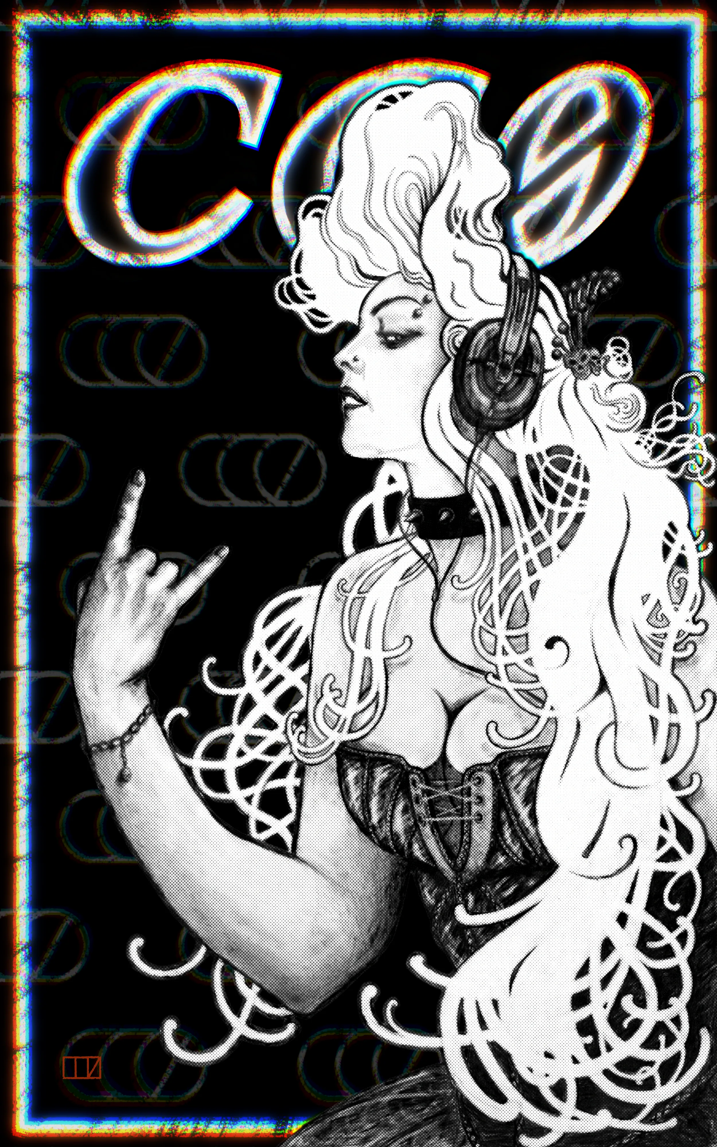 Punk CC0 is a homage to Alphonse Mucha, whose work profoundly influenced my early artistic journey. Just as his art conveyed commercial messages, I release my interpretation of it under CC0 with the intention of promoting this ethos. It's a personal and symbolic act of artistic liberation and detachment.