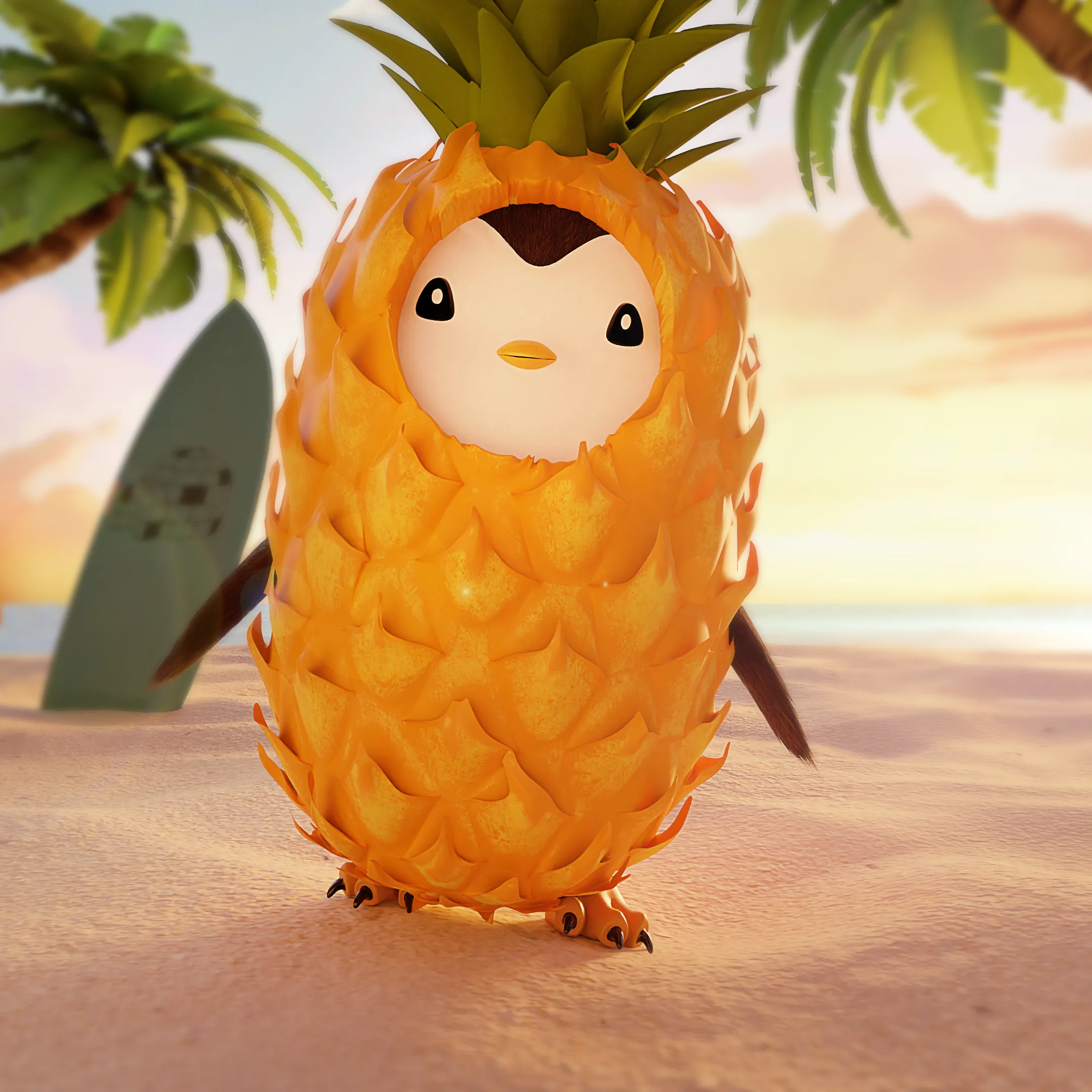 3D offshoot of Pudgy Penguin #3950.