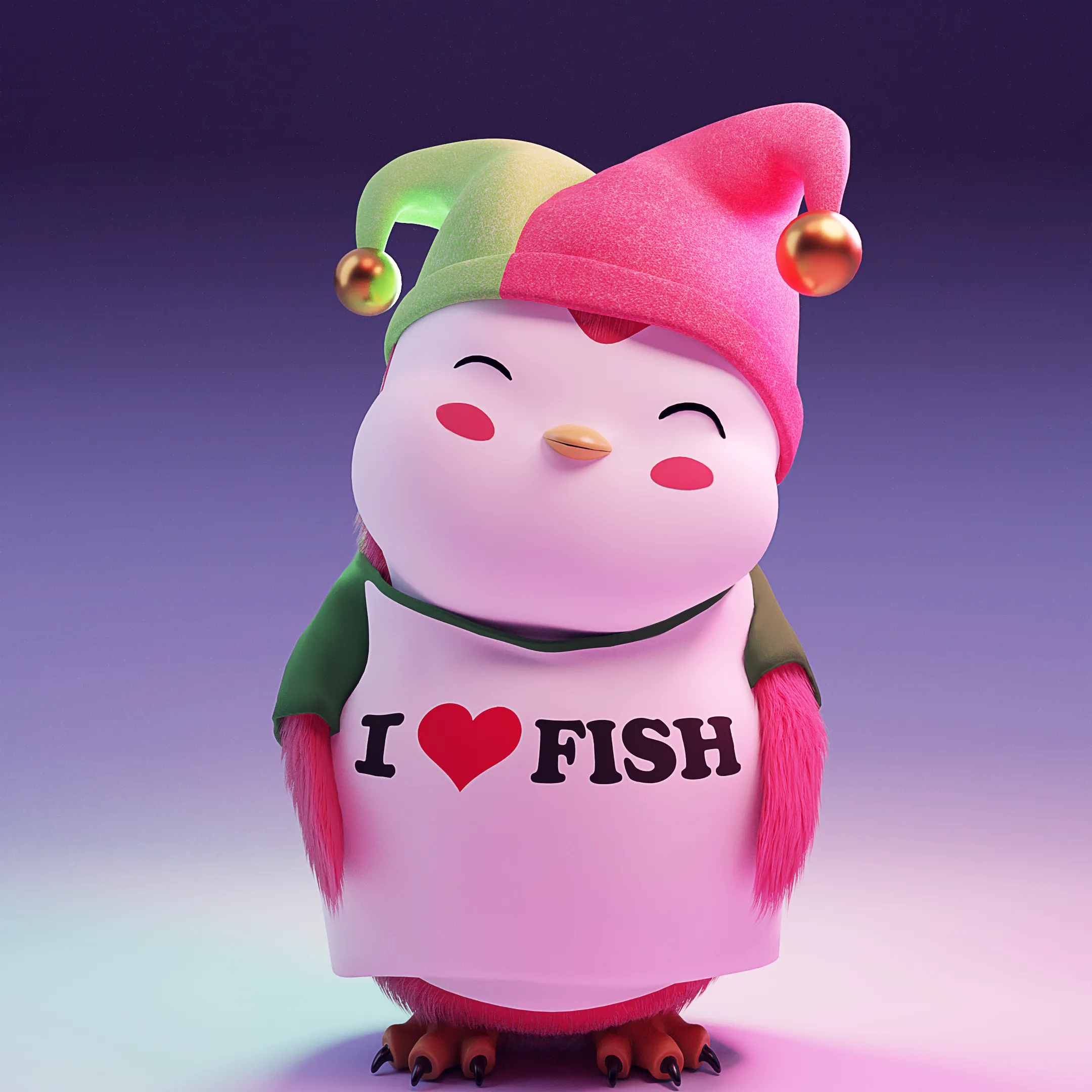 3D offshoot of Pudgy Penguin #3596