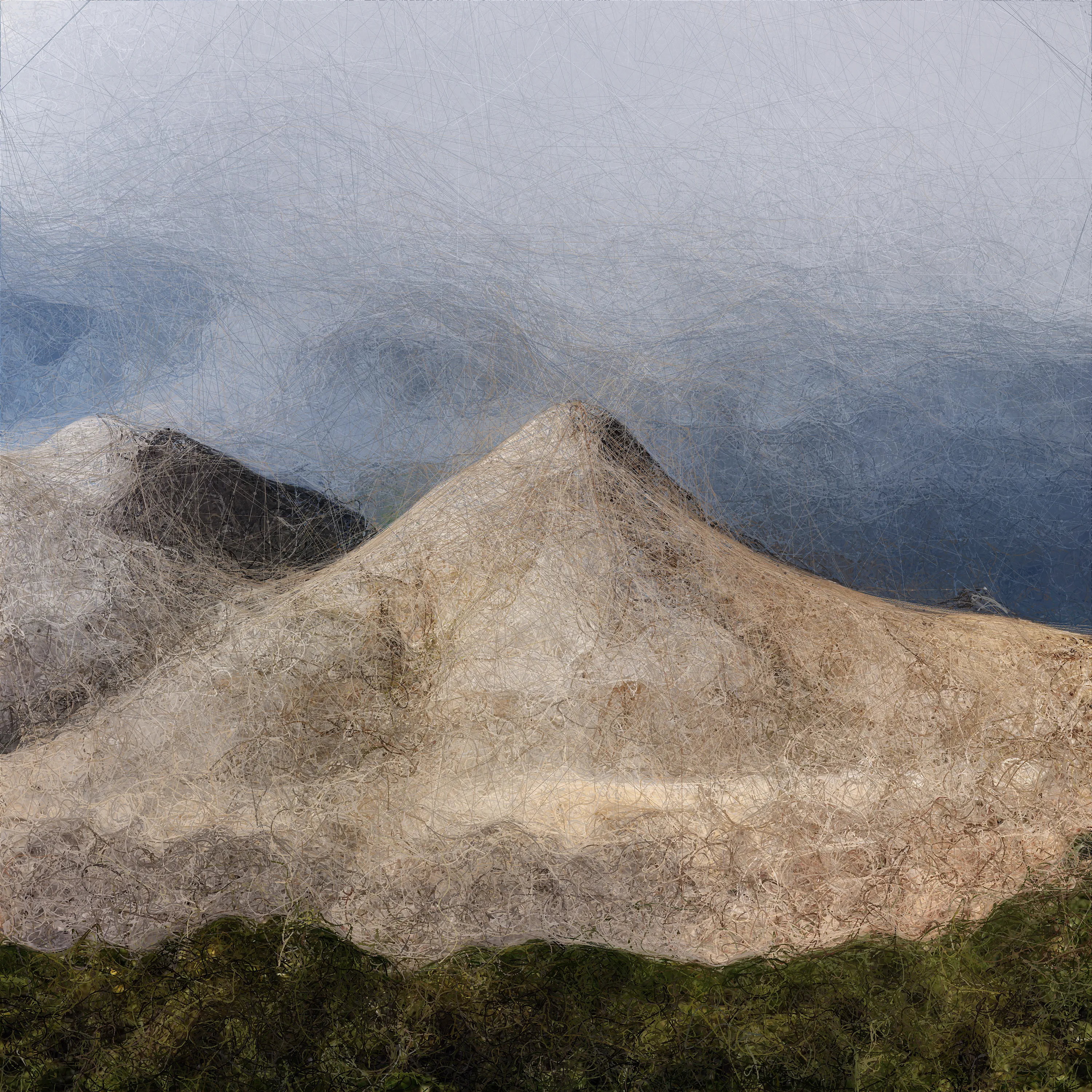 We've created unique "Quantum AI Data Paintings" using quantum bit strings generated from Google Quantum AI team's beyond classical experiment together with a Generative Adversarial Network machine learning algorithm that was developed during the production of Quantum Memories.

The data collection consists of 200 million raw images of landscapes around the world, including all the national parks in the US.

By utilizing custom procedural coherent noise implementations and beyond classical measurements of computing surflets, we generated 1000 unique Quantum AI Data Paintings inspired by the natural world. Each painting is computed with a unique quantum bit string!

The images incorporate earthly pigments, shapes, and patterns that we associate with our sensory experiences, while paying homage to the Earth's unbounded poetic sublimity.

00000000110110000000011000101100101010101011010100101