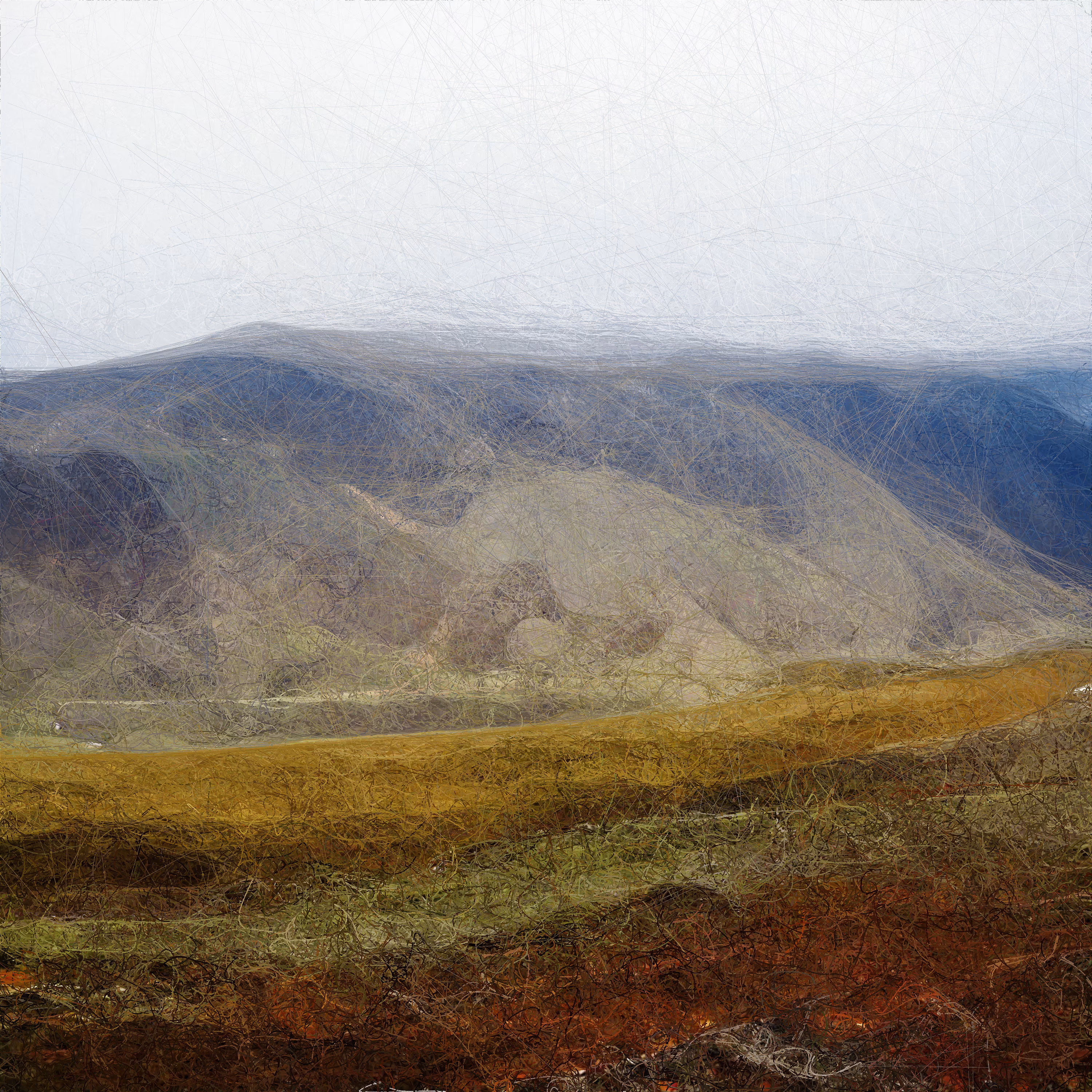 We've created unique "Quantum AI Data Paintings" using quantum bit strings generated from Google Quantum AI team's beyond classical experiment together with a Generative Adversarial Network machine learning algorithm that was developed during the production of Quantum Memories.

The data collection consists of 200 million raw images of landscapes around the world, including all the national parks in the US.

By utilizing custom procedural coherent noise implementations and beyond classical measurements of computing surflets, we generated 1000 unique Quantum AI Data Paintings inspired by the natural world. Each painting is computed with a unique quantum bit string!

The images incorporate earthly pigments, shapes, and patterns that we associate with our sensory experiences, while paying homage to the Earth's unbounded poetic sublimity.

10001111000001110101110011010100001111010010001000111