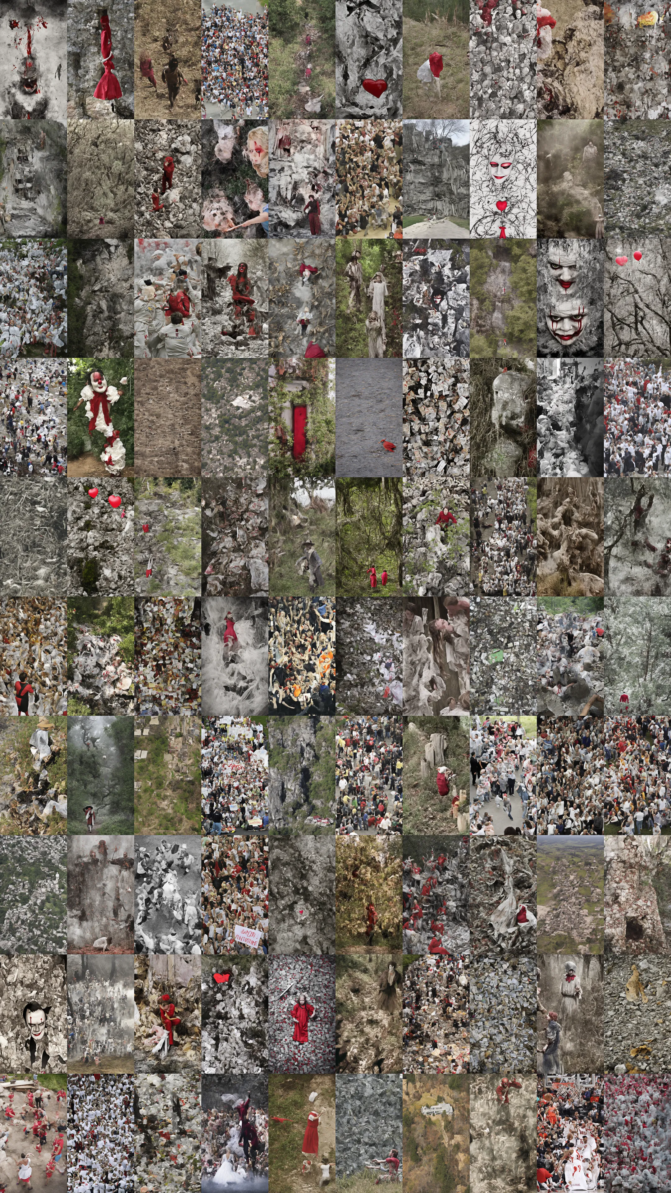 Algorithmic Zones of Immaterial Pictorial Sensibility is inspired by Yves Klein's 1959-1962 piece Zone de Sensibilité Picturale Immatérielle and Mitchell Chan's 2017 piece Digital Zones of Immaterial Pictorial Sensibility. In Klein's piece, he made paper certificates that represented empty zones imbued with immaterial artistic sensibility. Chan's piece translated this concept to blockchain by creating empty digital zones represented by ERC-20 tokens. Mikey Woodbridge and Ezra Shibboleth explore seven empty semantic zones in order to locate the possibility of sensitivity and sensibility in the latent space of a text-to-image diffusion model.

Pronouns are placeholders, bits of semantic information that stand in for something that has a name. A pronoun, rather than filling the space with the name, leaves it vacant except for the sensibility of the specified entity's existence. It removes the specific conditions of the named entity, leaving an unconditional zone. This series uses object pronouns, which represent the recipients of actions, as a means to probe empathy. The resulting pictorial outputs expose a potential zone of sensibility in the model's latent space, as well as the barriers to that potential.

When prompted with object pronouns, the images produced by the text-to-image diffusion model can be viewed as echoes originating from semantic zones where empathy is conceivable. The character of these echoes is shaped not by the semantic zone's empty interior but by the preconceptions that define its limits.

Diffusion models start with a noisy image and employ text input as a guide in a series of de-noising steps that approach a visually coherent image. This project implements Stable Diffusion v1.4 by Stability AI, the first publicly accessible Stable Diffusion model. As a somewhat primitive version, this model is less oriented toward what we want to see and more revealing of what we're actually asking for. Algorithmic Zones of Immaterial Pictorial Sensibility presents noise nearing the possibility of empathy, deflected by the bias for form and the limitations of gender.


'it' is part of the exhibition ALGORITHMIC EMPATHY. THE PROMISES OF AI, presented by EXPANDED.ART and VerticalCrypto Art at EXPANDED.ART in Berlin, 18-23 April, 2023.

17 artists explore the vast potential of future relationships between AI and creative expression to hypothesize on the not-so-distant future. 
 
In a world where technological advancements happen in the blink of an eye, AI is being pointed to in the cultural zeitgeist as an example of a potentially bleak and ominous future. It is worth considering, however, the ways computers and machine learning can push forward creativity, human connection and philosophical dialogues.
