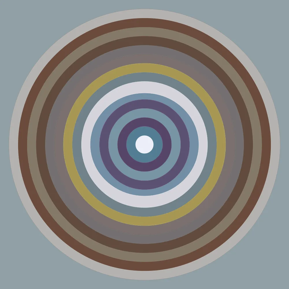 This generative art project takes the color gradient from artworks of eight incredible artists and combines them through a series of interleaving concentric circles. It is an homage to these artists and an appreciation of each of their distinctive styles. The artists featured in this project are Andrew Semark, Ayla El-Moussa, Cath Simard, Grant Yun, Jessica Cardelucci, Joey L, Sam Spratt, and Tania Rivilis.