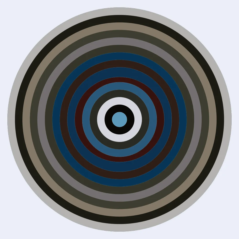 This generative art project takes the color gradient from artworks of eight incredible artists and combines them through a series of interleaving concentric circles. It is an homage to these artists and an appreciation of each of their distinctive styles. The artists featured in this project are Andrew Semark, Ayla El-Moussa, Cath Simard, Grant Yun, Jessica Cardelucci, Joey L, Sam Spratt, and Tania Rivilis.
