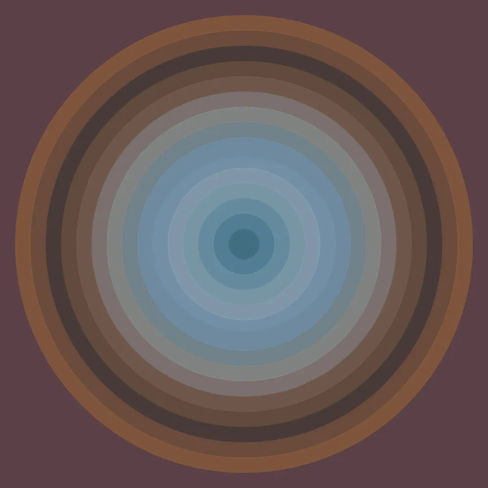This generative art project takes the color gradient from artworks of eight incredible artists and combines them through a series of interleaving concentric circles. It is an homage to these artists and an appreciation of each of their distinctive styles. The artists featured in this project are Andrew Semark, Ayla El-Moussa, Cath Simard, Grant Yun, Jessica Cardelucci, Joey L, Sam Spratt, and Tania Rivilis.