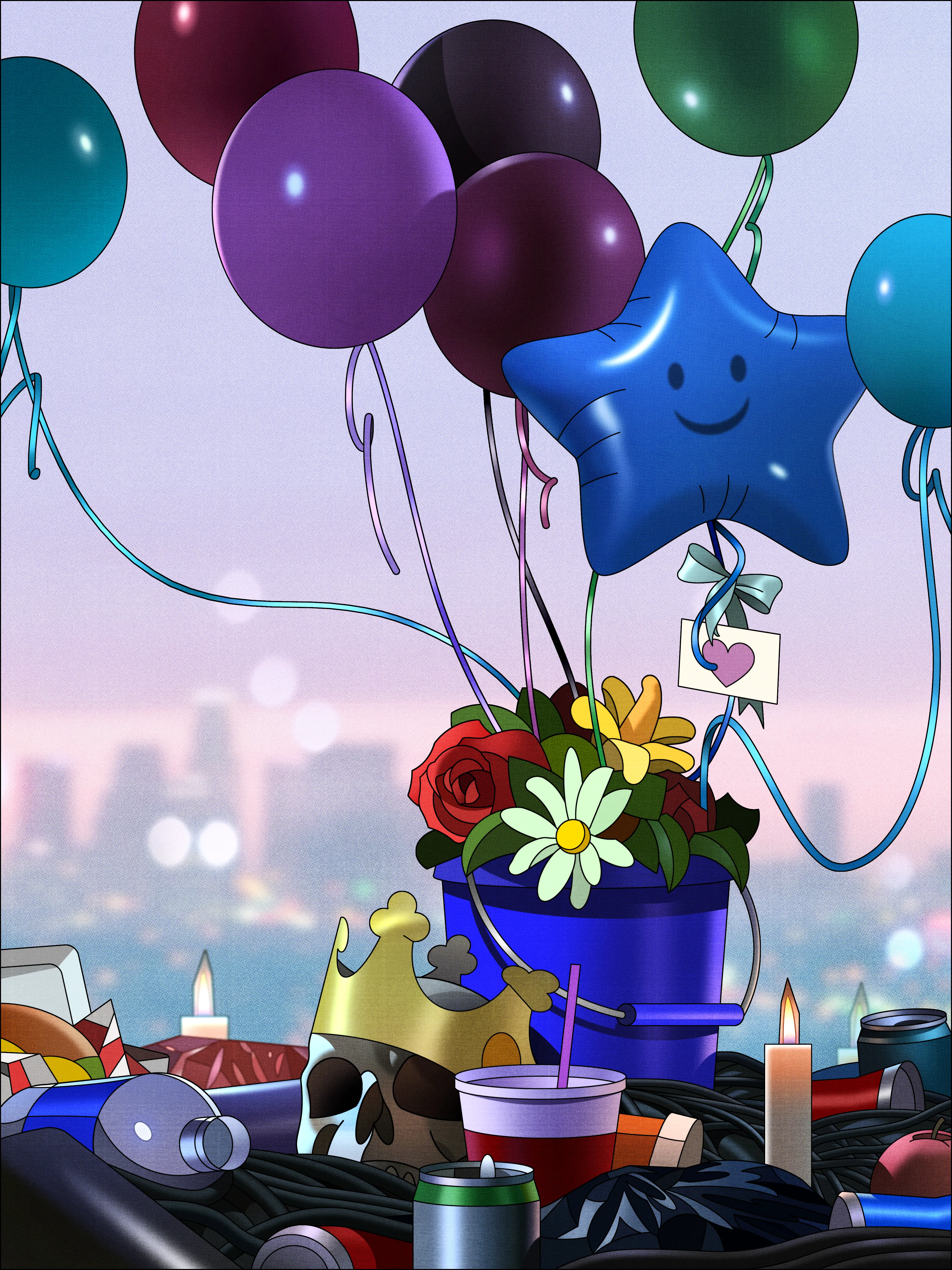 From the series Parallax. Digital painting  
3750 x 5000 px 
Adobe Photoshop