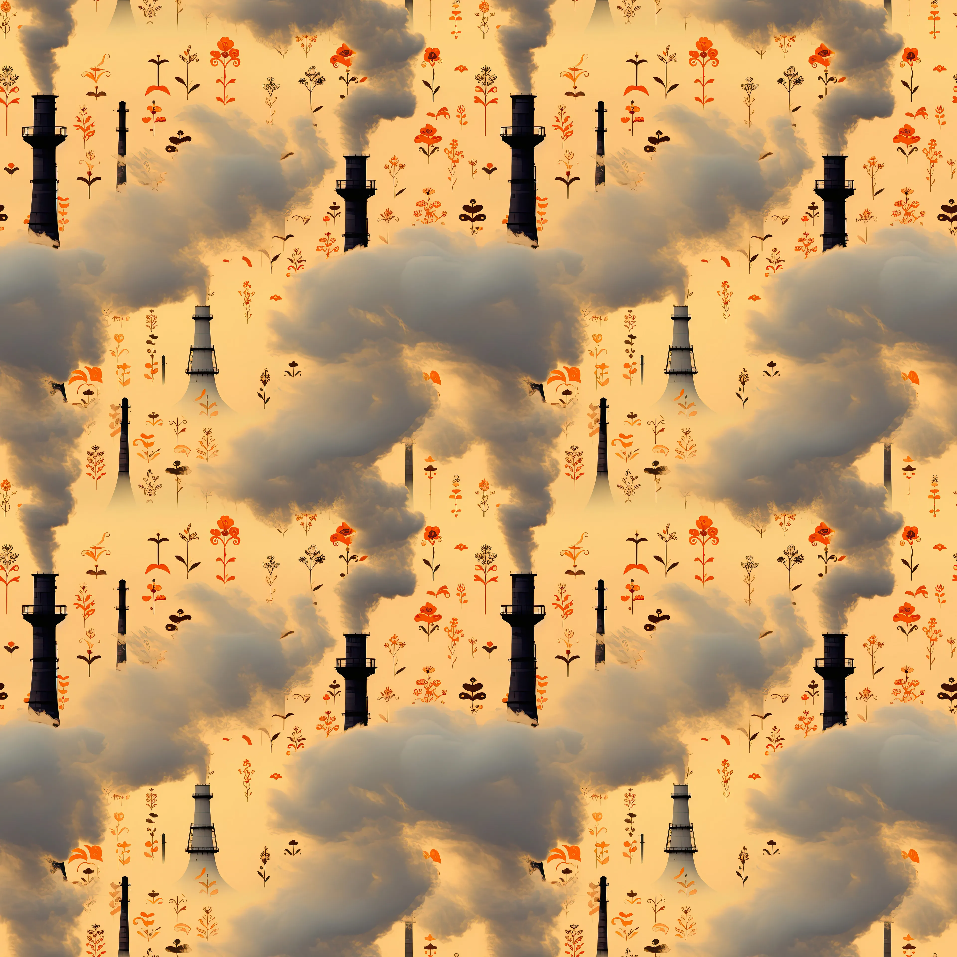 Aaron Huey’s series GASOLINE GARDENS addresses the topic of climate change through decorative wallpaper. The artwork, created with AI trained on his photographic archive, invites viewers to engage with transformed images of environmental crises in their everyday spaces.

 Inspired by 18th-century tapestries, GASOLINE GARDENS references a past era of global transformation by depicting historical wallpaper patterns such as chinoiserie, with its idealized exotic landscapes, and Toile de Jouy, with its pastoral scenes. In 2024, Huey incorporates these decorative formats as text prompts in a model trained on his climate change photography archive. Colorful florals intermingle with spirals of smoke, industrial refineries, and diminishing forests, blurring the lines between aesthetic appreciation and ecological awareness.

GASOLINE GARDENS is based on Huey’s project, WALLPAPER FOR THE END OF THE WORLD, which he made available as free downloads at crisiscurated.com. This integration of such imagery into domestic and public environments—from boardrooms to bedrooms—creates a persistent, if veiled, reminder of our environmental challenges.

"By using my archive as a new lens, I can untether myself from the act of capturing a singular decisive moment. I can engage in an ongoing process of exploration and creation from those seeds of the past. What emerges is a hybrid reality where what is and was converges with what is not (or cannot be), as well as what could be in some future world—a multiversal viewfinder looking through another kind of lens."

– Aaron Huey

Verisart Certified: https://verisart.com/works/c7ff5ffa-5bd6-49e4-984e-5a0515db5497