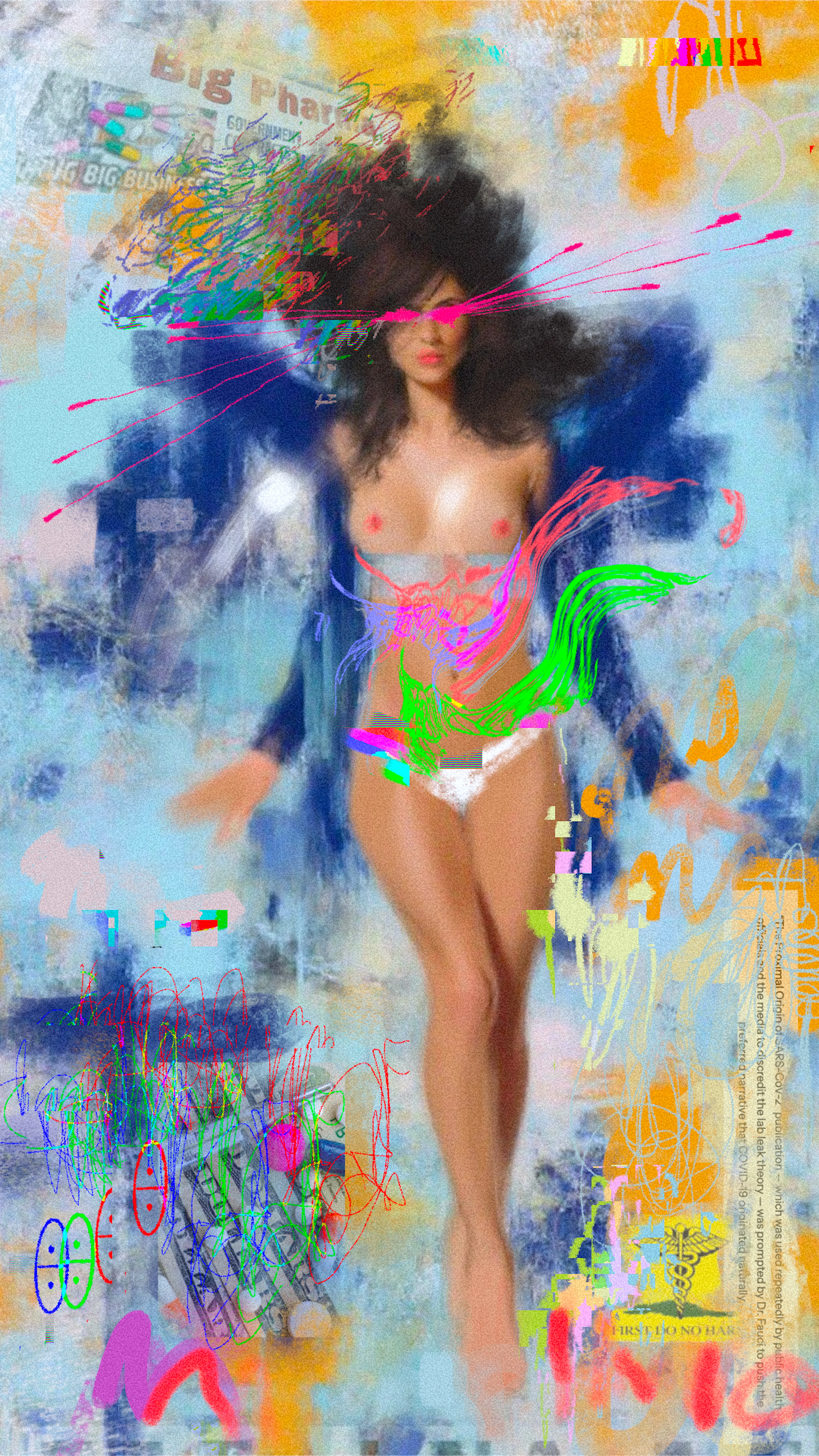 “No one should approach the temple of science with the soul of a money changer.”  
― Thomas Browne

Collage, ai and digital painting by Rocketgirl