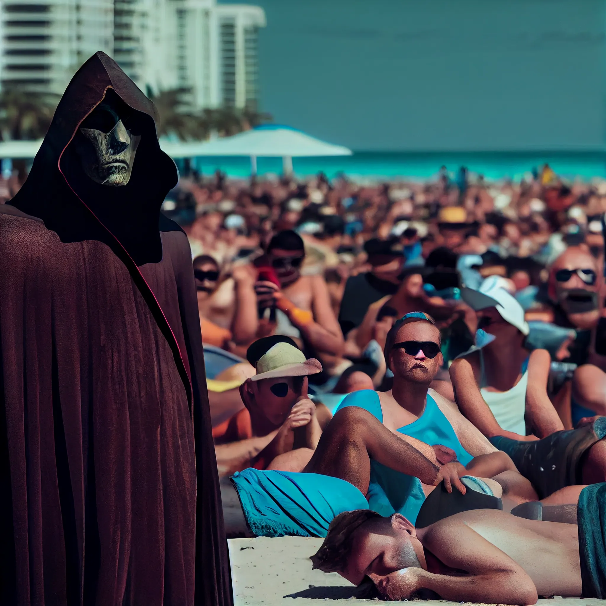 April 24, 2020: Florida Man plans to stalk newly reopened beaches dressed as the Grim Reaper.

According to NBC News, a Florida Man and attorney is planning to gussy himself up in Grim Reaper garb and take to the sand in an effort to remind people of the deadly serious need to social distance.

“I felt like something needed to be done because they’re moving very quickly to open beaches prematurely,” Florida Man said to NBC News. “Wearing a Grim Reaper costume seems like a good way to send a signal that this is too fast and that we need to think seriously before we take that step.”

“Many of you have asked if I am willing to travel around Florida wearing Grim Reaper attire to the beaches and other areas of the state opening up prematurely,” Florida Man tweeted on April 21. “The answer is absolutely yes. Beginning May 1 we will hit the road here in state.”