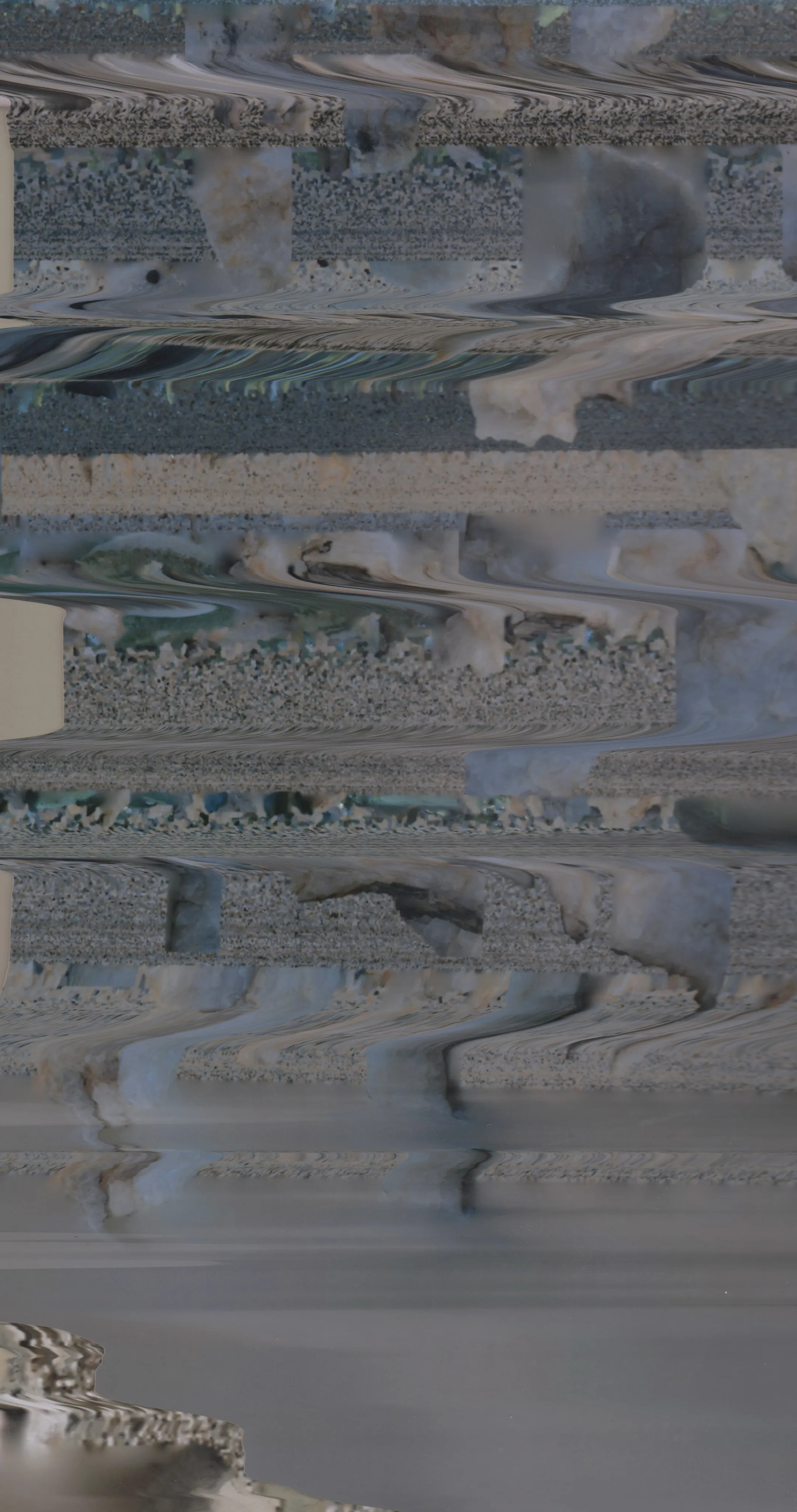 Flatbed scanner. Printed texture map from a 3D scan of Quartz Rock found at AZ West, CA. 
