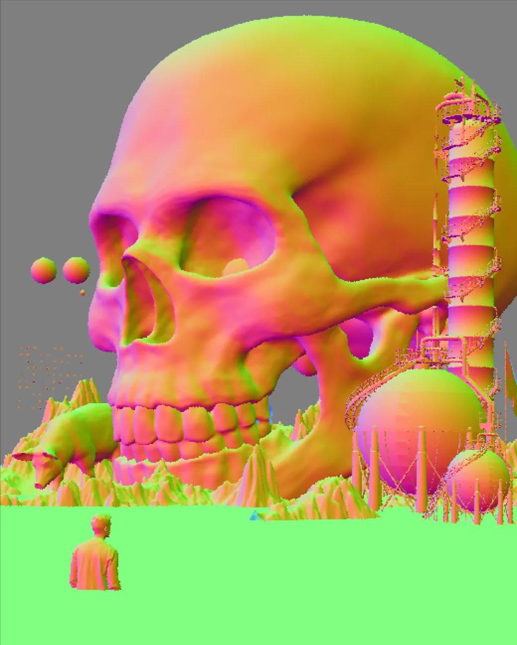 Created live at BEEPLE STUDIOS, 03.11.23 during the grand opening event.