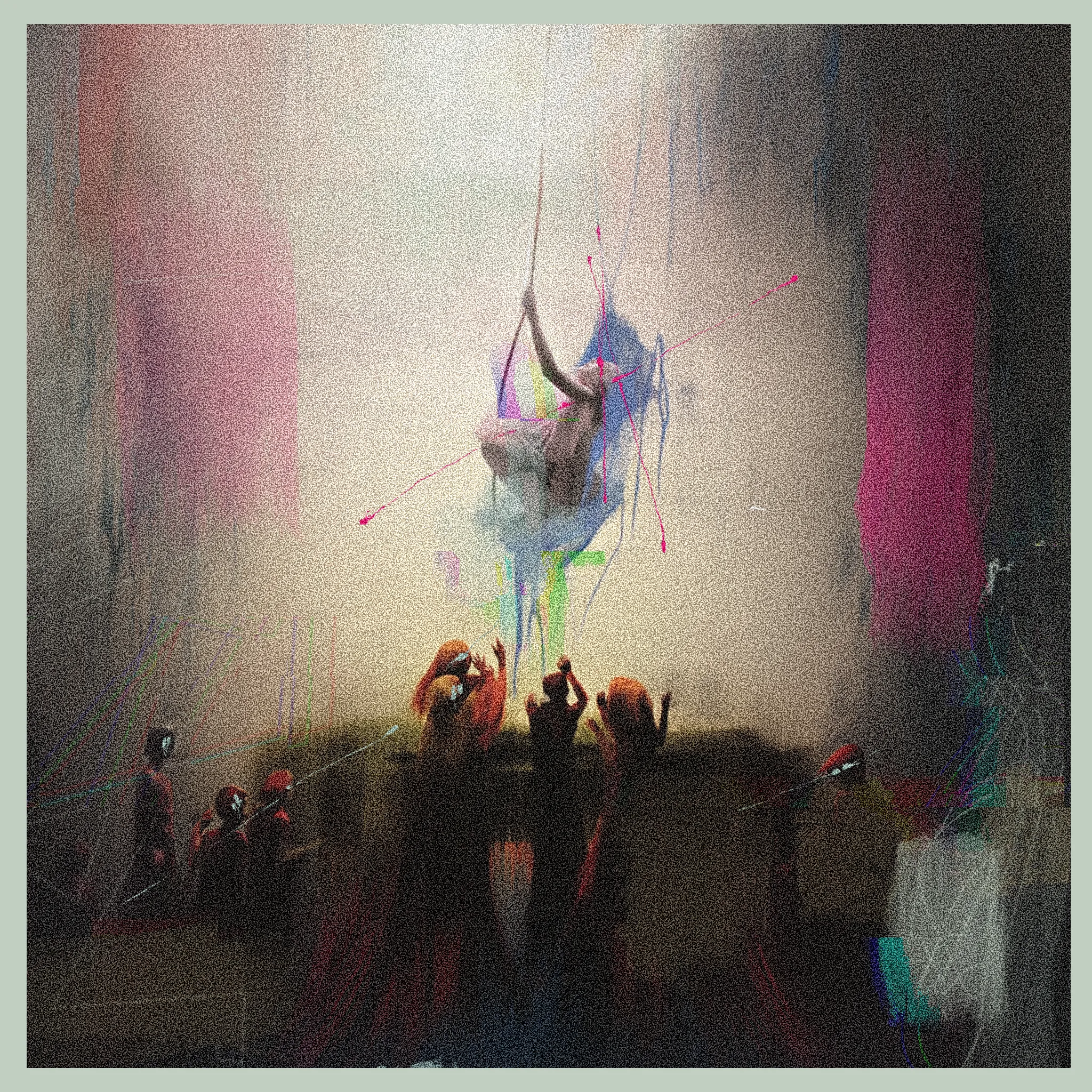 "Ruin, eldest daughter of Zeus, she blinds us all, that fatal madness—she with those delicate feet of hers, never touching the earth, gliding over the heads of men to trap us all. She entangles one man, now another."  
- Homer, The Iliad

AI + Analog + Digital Painting by Rocketgirl @rocketgirl 

(Lovingly donated to the Heroes Collection https://foundation.app/@The_NFT_Heroes)