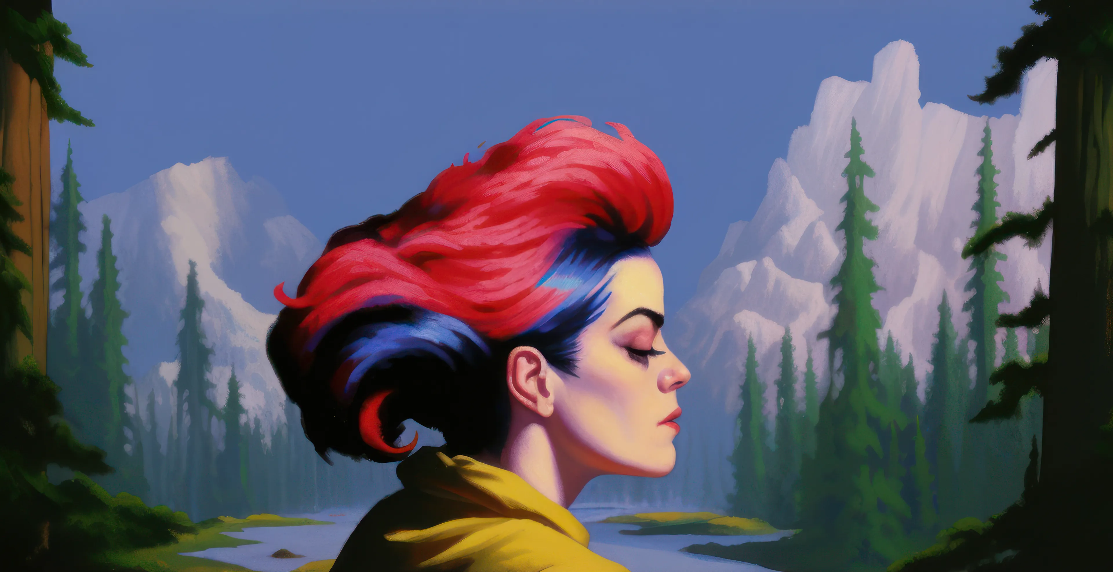 “Synergy” is a collection of unique blends*. Artists B blends Artist A's initial image with an image of their own (1+1=3!), using Midjourney or any other AI program, resulting in artwork that is surprising, collaborative, and pushing the boundaries of individual styles to create new worlds of colour, texture and form.

“Synergy” celebrates the fusion of art, technology, and the creative process itself. A symphony of ideas documented on the blockchain taking us to new imaginative realms, powered by innovative technology and curious minds. A one-of-a-kind collection, each blend reflects the magic that happens in the dance of creative synergy.

Note: */blend is a command in Midjourney AI app that allows you to blend images together

Artists: KEZIAI x Pixlosopher
Dimensions: 5000 x 2571
Size: 5.5 MB
Format: JPG
Year: 2023
