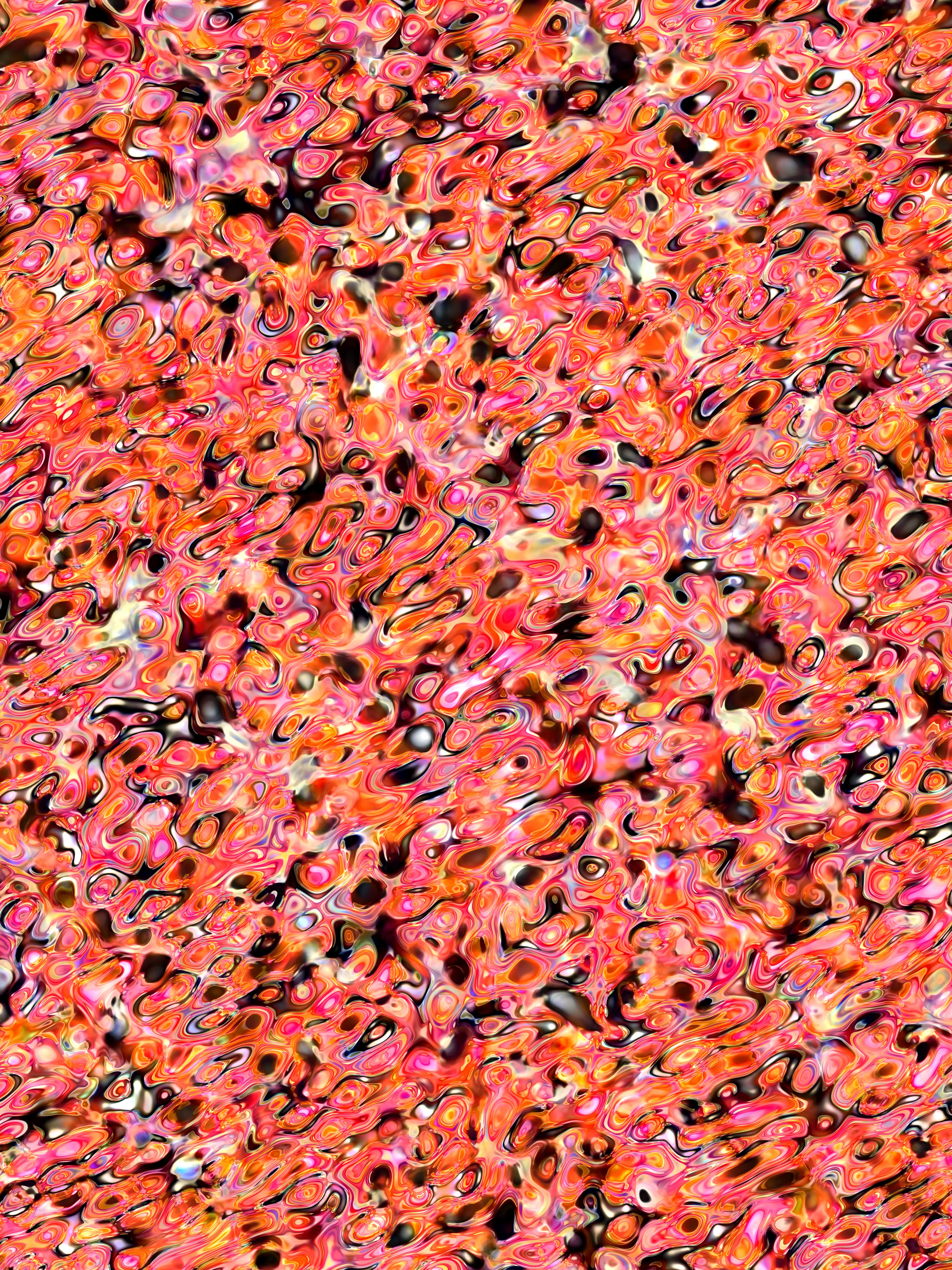 Showcased at the SuperRare exhibition "Through Rose Colored Glasses"during NFT Paris 2025 at ArtVerse. I look for the immanence of the living into the code, especially in the {Compend-AI} series. The difficult part was to capture a human generative process that couldn’t be questioned. For a year I traveled capturing human gesture repetitions, in order to build my own precise database. It has been a long and exciting walk where the poster maker appears as evidence. I followed them a lot and I captured all remnants on the walls everywhere in the world, my DJ tour helped a lot here! It’s one of the most incredible human generative processes. First, it questions the culture we are constantly sold, close to Jacques Villegle or Raymond Heins works. Second, the remnants on the walls are the perfect results of the equation. The perfect iterations of our Biological Generative life. Once I've built the most personal dataset, the second part was to look for patterns or similarities with the Living. My friend Johan Lescure has then been essential here. We tricked the algorithms to reveal what the eye couldn't see inside those data materials. Insanely, we are revealing forms and patterns really close to the living. Iconic piece that has inspired the token {am00r}. HD file & different formats on demand

9216x12288
HD file on demand