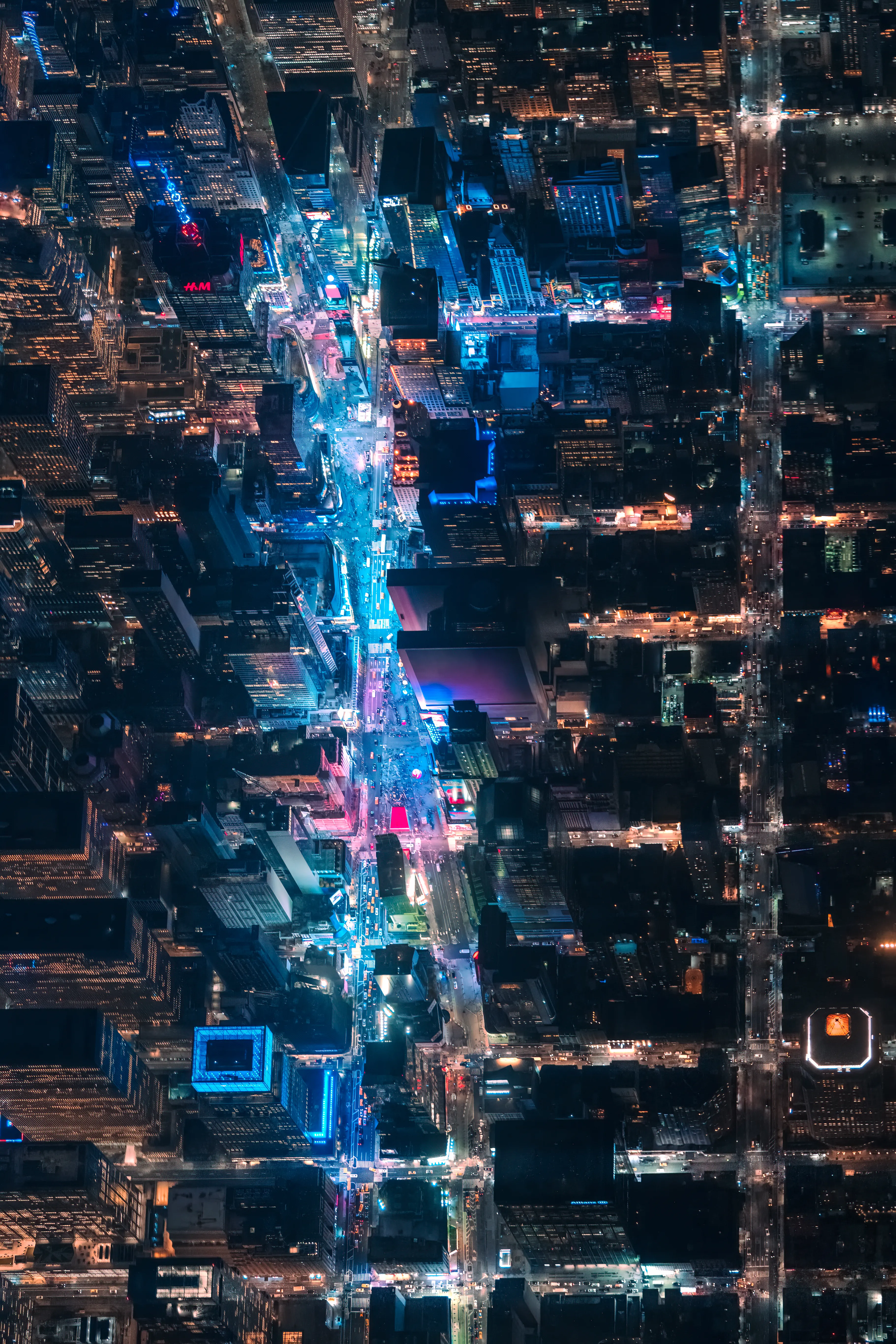 Hovering in the chopper, doors off, 3,500 feet above the city, you can still feel the energy radiate from its heart. A neon-induced excitement overcomes you as you witness the crossroads of the World as it infinitely pulses and flows. Its occupants constantly change, but the energy never wavers. Welcome to Times Square - love it or hate it, you will never forget it.