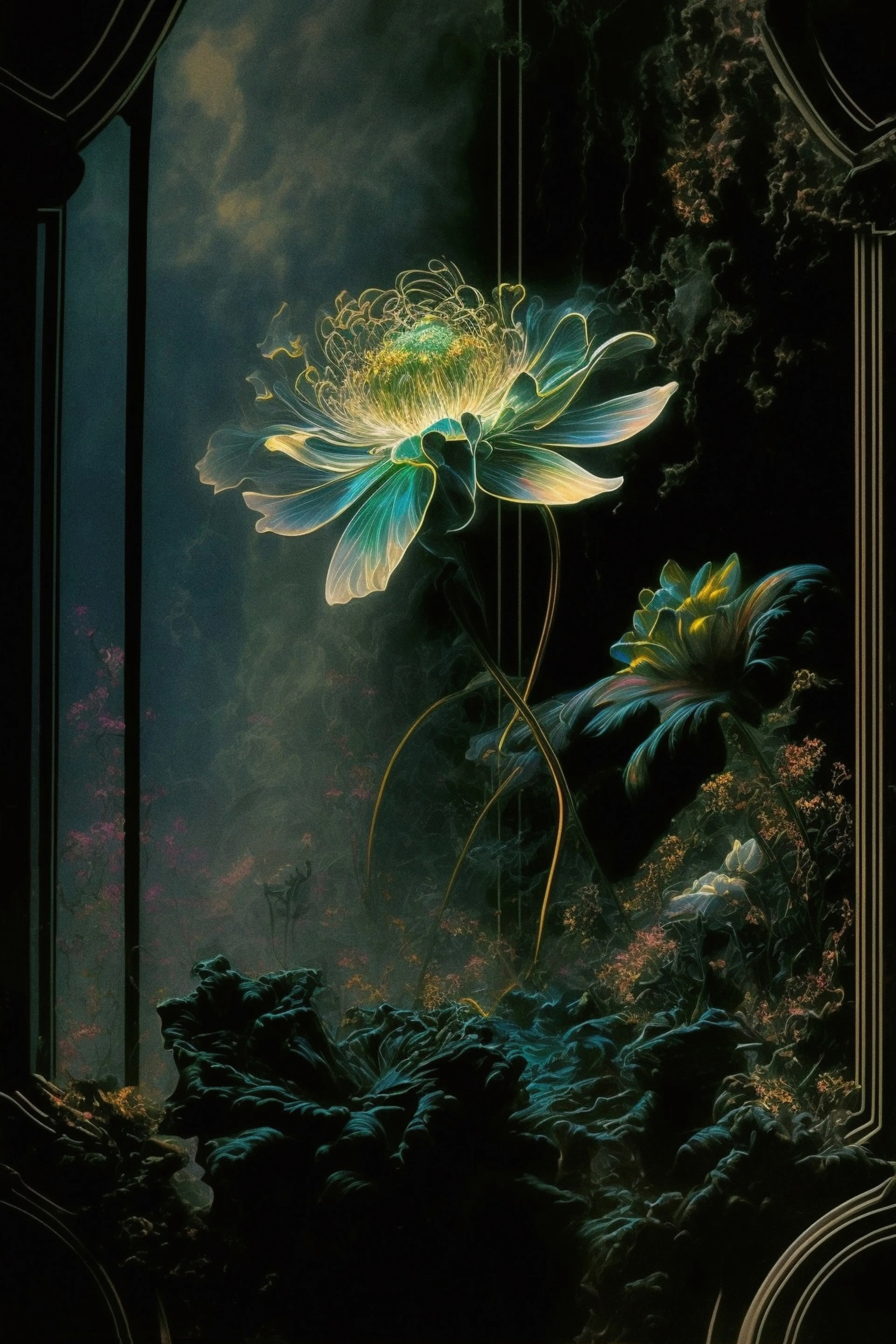 Blossoms of the darkness, reaching for their mother's embrace in the night.