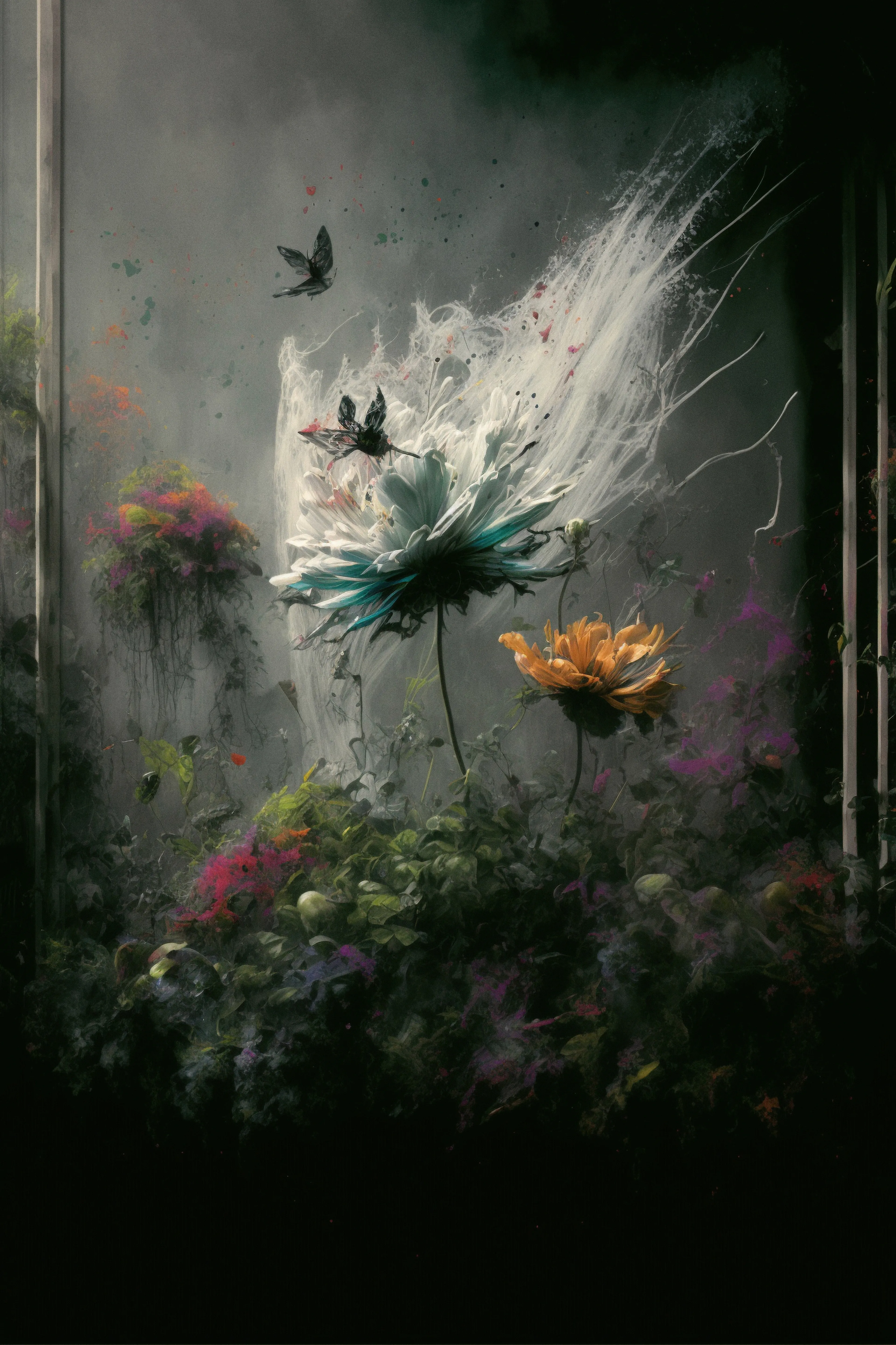 Flowers from the depths of the glade, concealed from prying eyes and sun.