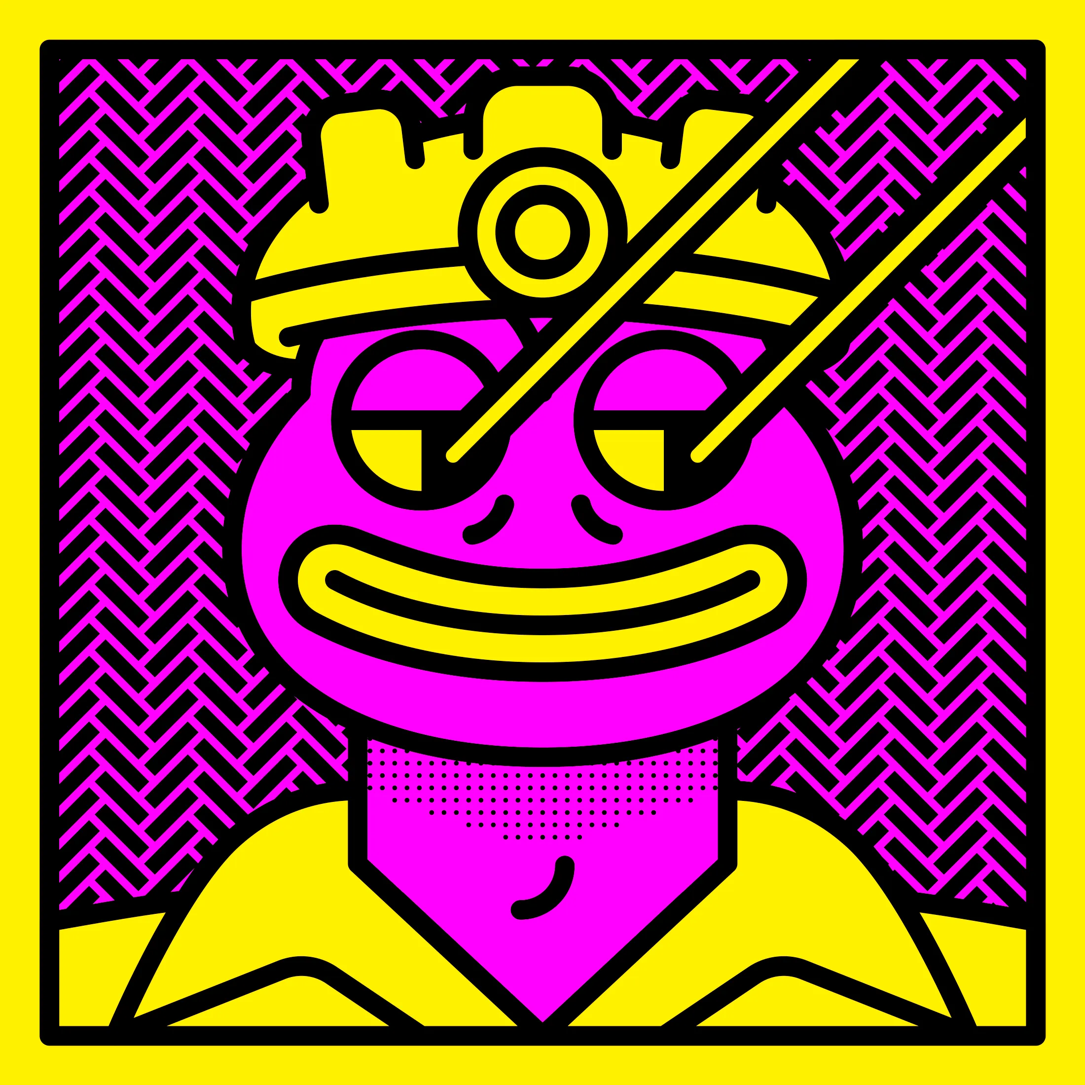 A collection featuring handcrafted Pepes. Each one has its own 1/1 character and background, designed with a clean, minimalist style.