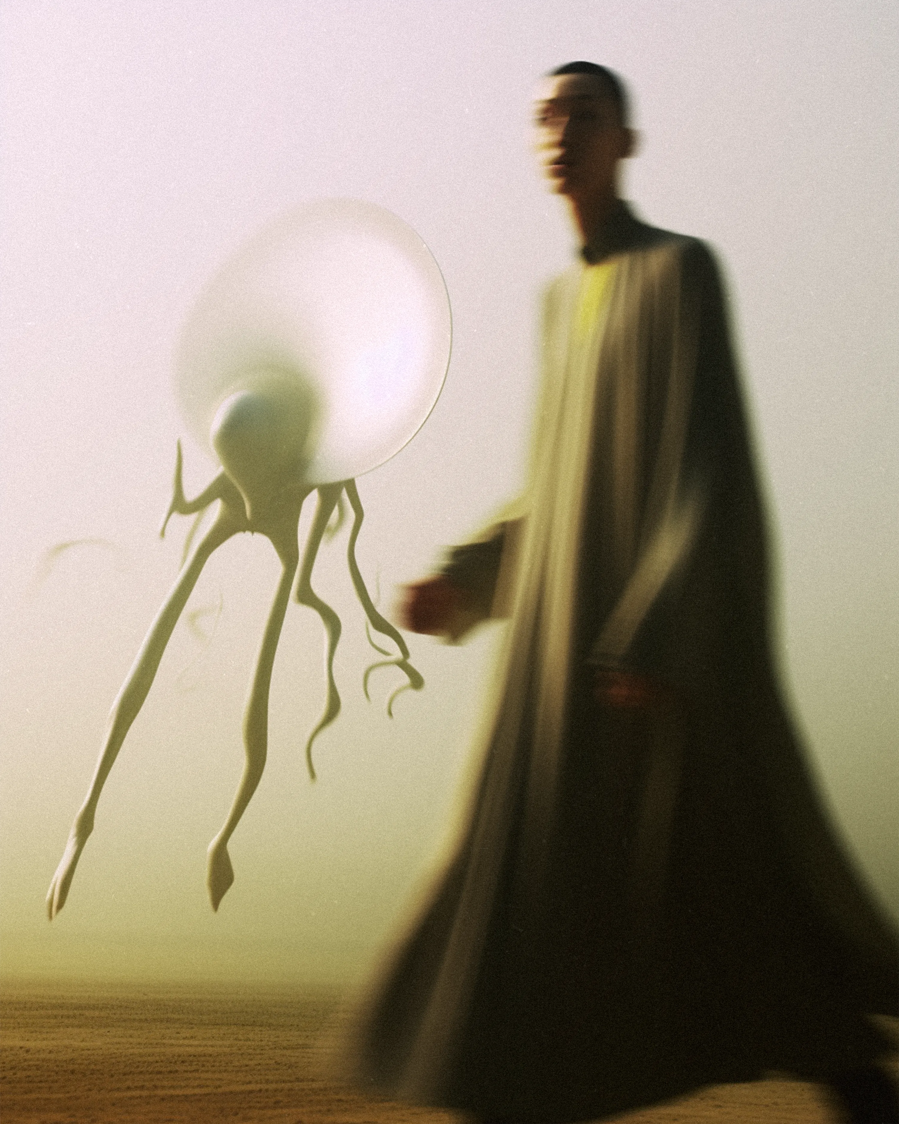 ᴄᴏɴᴛᴀᴄᴛ' is a collaborative collection by Lykai and Sivash, exploring patience and technology's intersection, blending the ethereal with neon, and examining humanity's connection with otherworldly beings through synthetic satellites. It comprises 44 unique AI co-created artworks, opening gateways to a world of cyber-poetry and limitless possibilities.