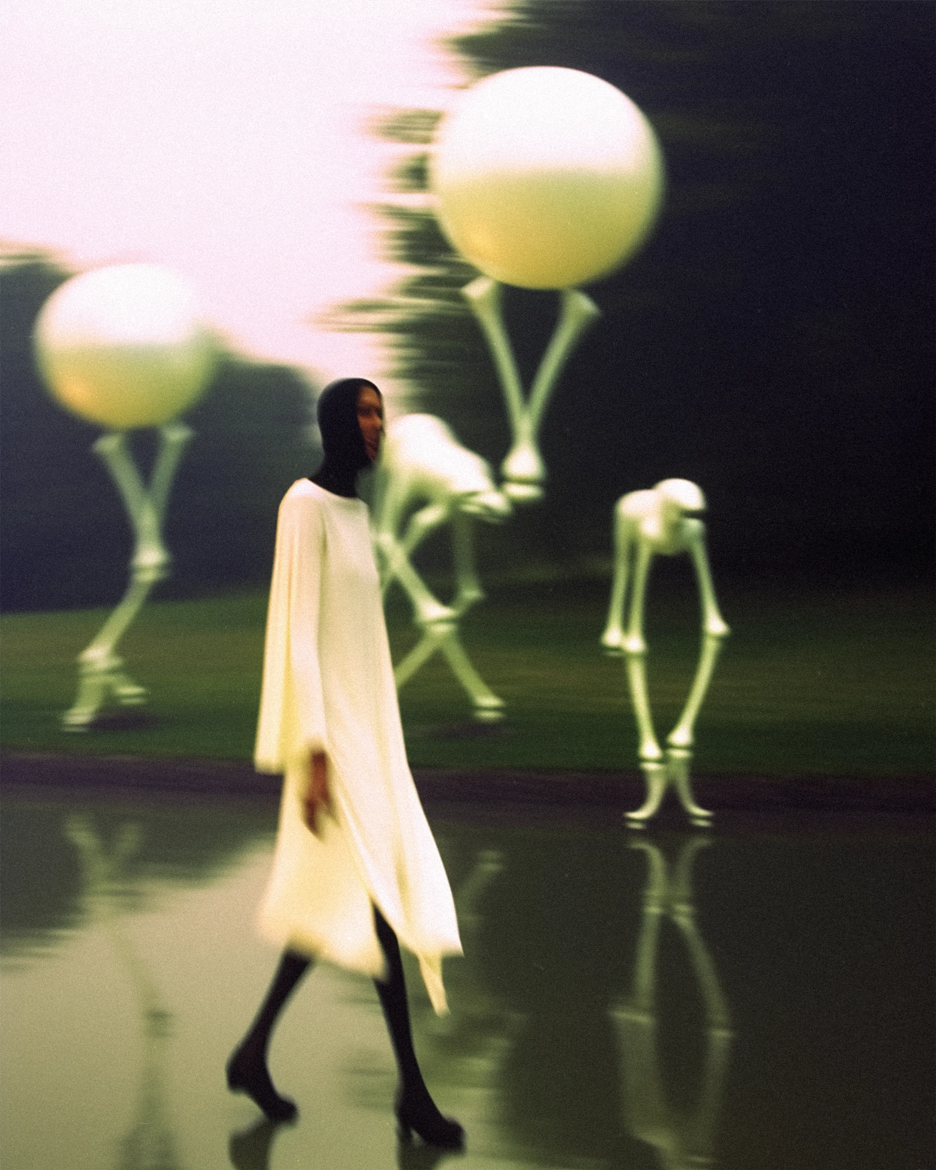 ᴄᴏɴᴛᴀᴄᴛ' is a collaborative collection by Lykai and Sivash, exploring patience and technology's intersection, blending the ethereal with neon, and examining humanity's connection with otherworldly beings through synthetic satellites. It comprises 44 unique AI co-created artworks, opening gateways to a world of cyber-poetry and limitless possibilities.