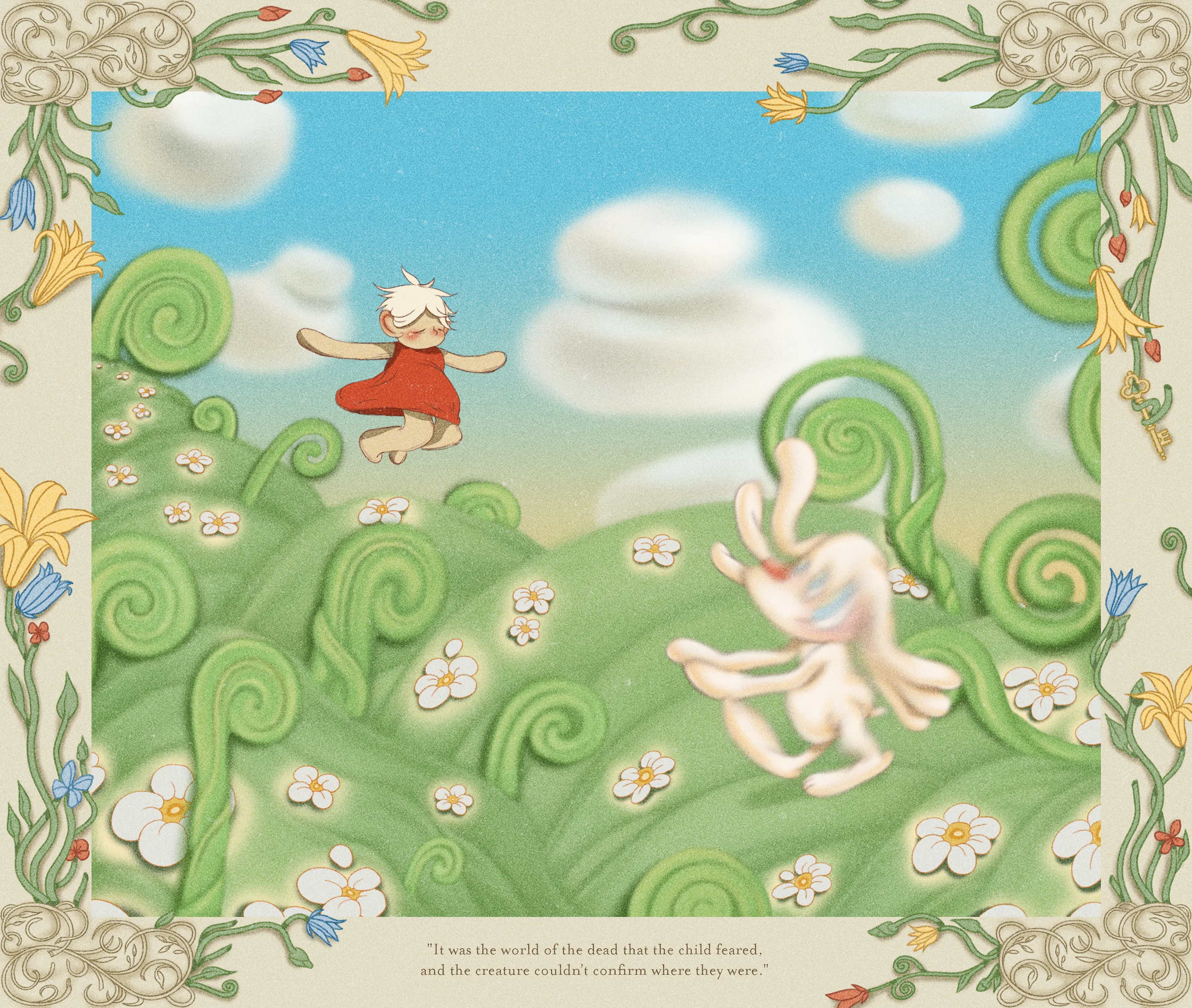 “Perils of Sēsē” is an illustrative generative-meets-hand drawn digital art series by All Seeing Seneca. The artwork pays homage to the aesthetics and structure of storybooks and analog animation techniques, revealing the artist’s take on the generative genre. Seneca tells a new nonlinear, abstract narrative about the reflection of Self.