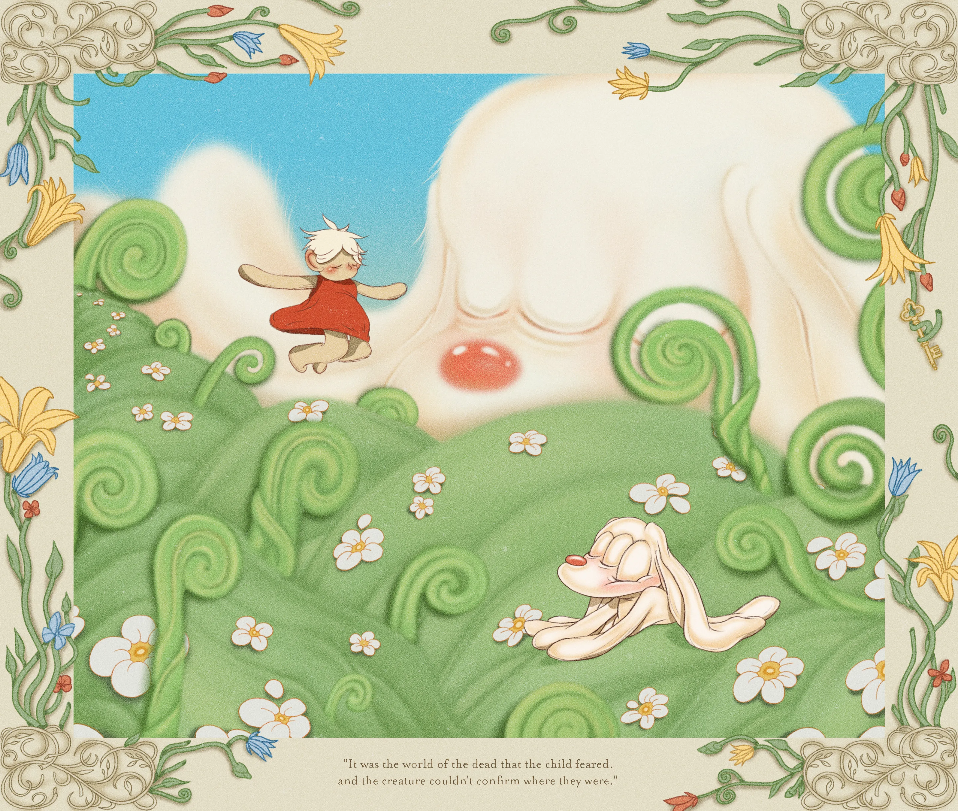 “Perils of Sēsē” is an illustrative generative-meets-hand drawn digital art series by All Seeing Seneca. The artwork pays homage to the aesthetics and structure of storybooks and analog animation techniques, revealing the artist’s take on the generative genre. Seneca tells a new nonlinear, abstract narrative about the reflection of Self.