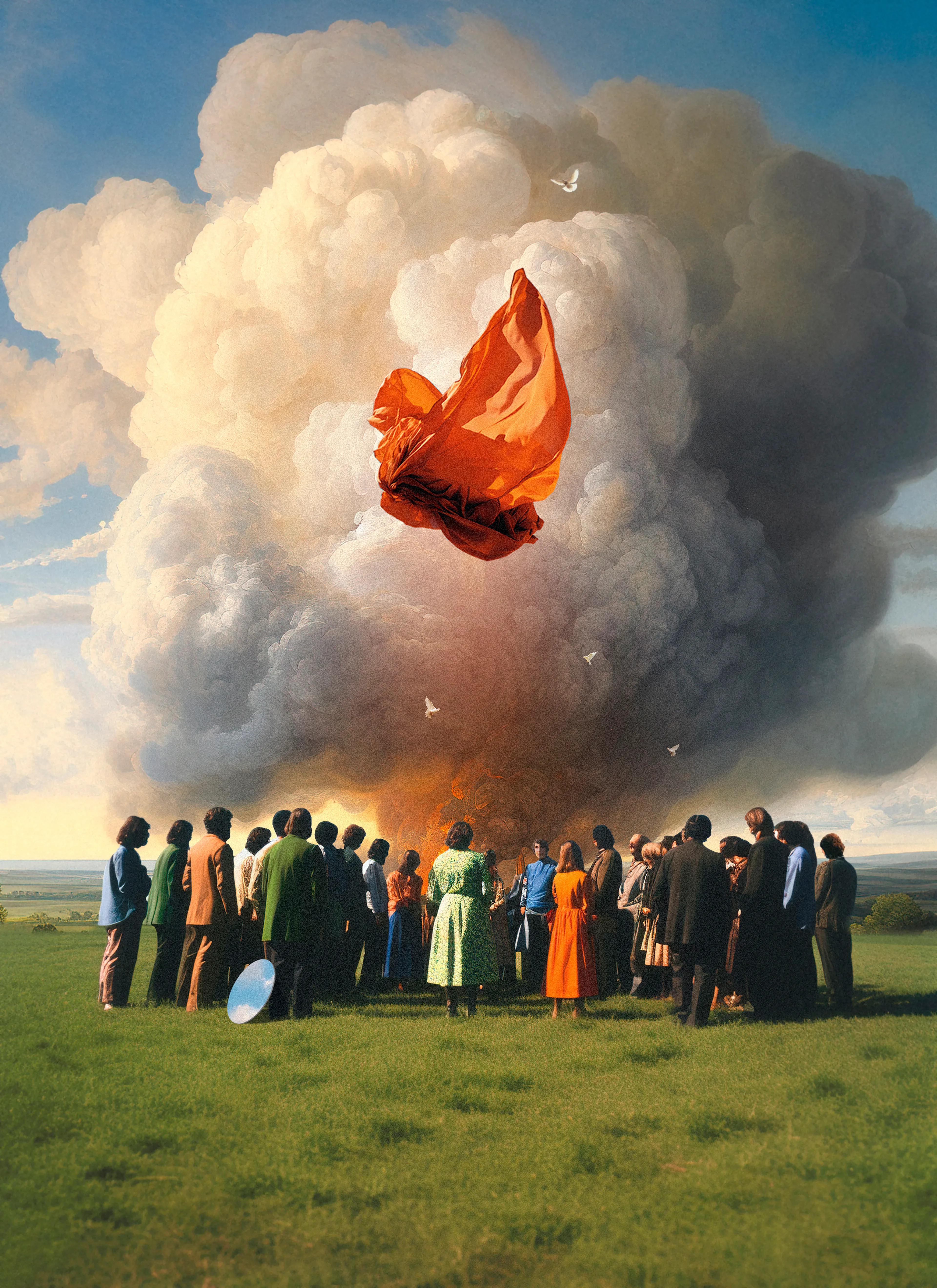 Fran Rodríguez aka lacabezaenlasnubes (spanish for "head in the clouds") is a digital artist based in Tarragona, Spain. He is famously known for his striking images depicting his interpretation of humanity’s place in the universe. Fran’s work is deeply inspired by his early fondness of surrealism and psychedelia. In his 20 year career, he has worked with bands such as Weezer, Tame Impala and Twin Shadow creating visual elements for their concerts and albums.