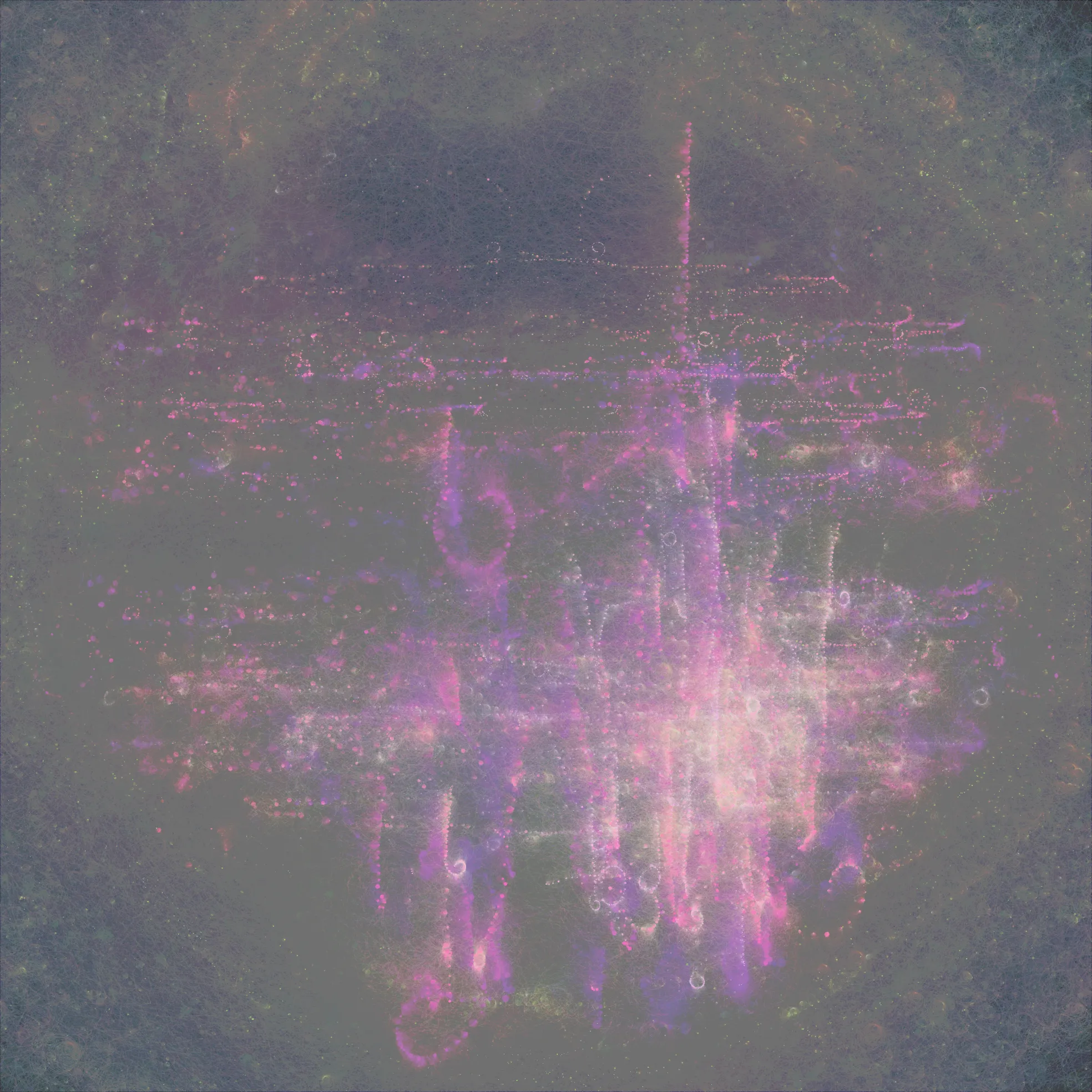 You are the product of countless tiny decisions taken over the course of your life. Stitched is an attempt to visualize one’s current self as a product of the myriad forking paths available to us. The animated version is available for view at

https://www.fxhash.xyz/gentk/306865

Stitched is generative art coded in p5.js, inspired by The Garden of Forking Paths by Borges and stylistically by French and Russian Impressionists, and Autoglyphs by Larva Labs.